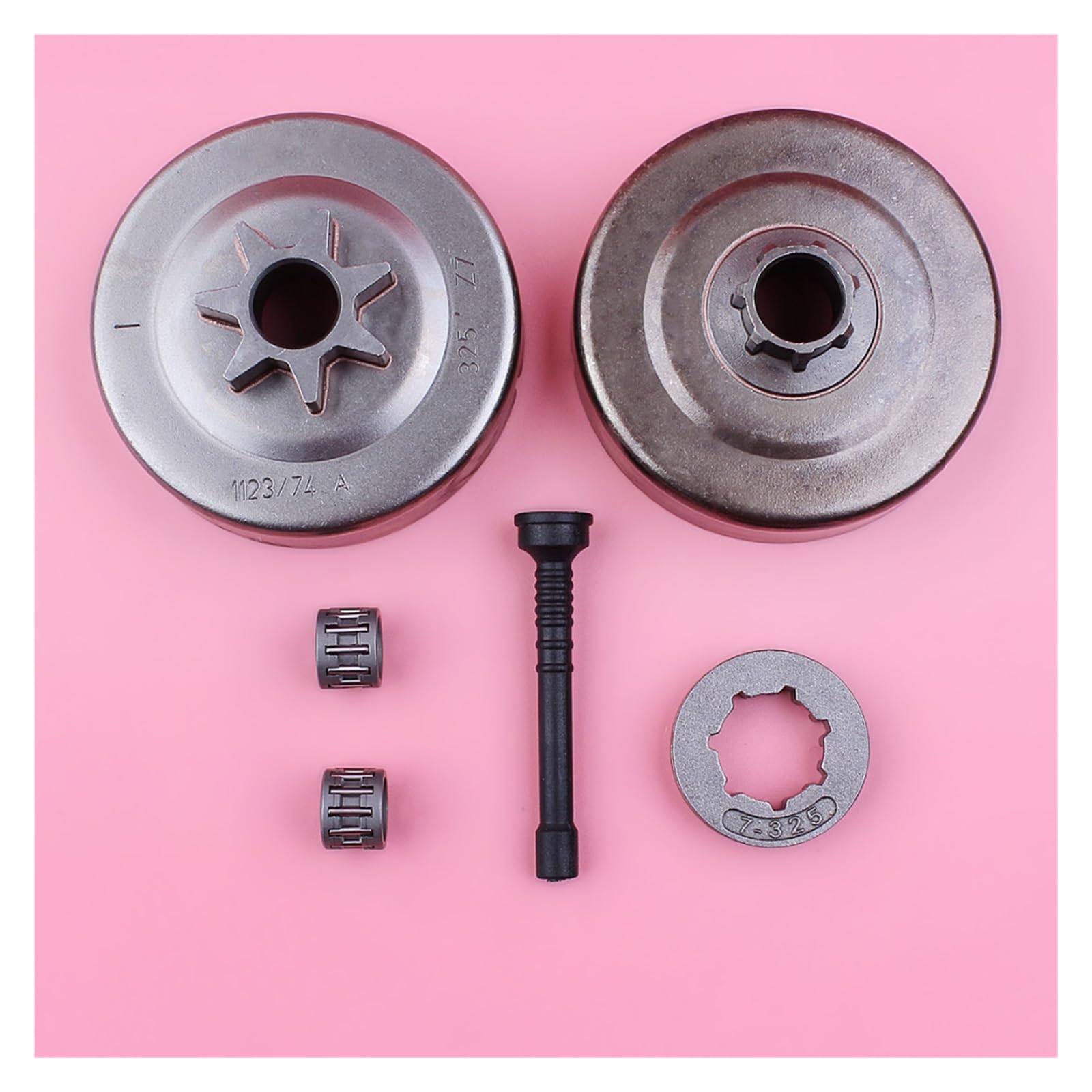 Tambor de Embrague. 325, 7 Dientes for Stihl MS250 MS230 MS210 025 023 021, Repuesto de Motosierra. 325 "7 Dientes ID 17mm, piñón, llanta, Manguera de Aceite