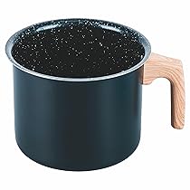 Bollilatte in alluminio 1,7L, rivestimento interno in ceramica, impugnatura effetto legno, SìChef