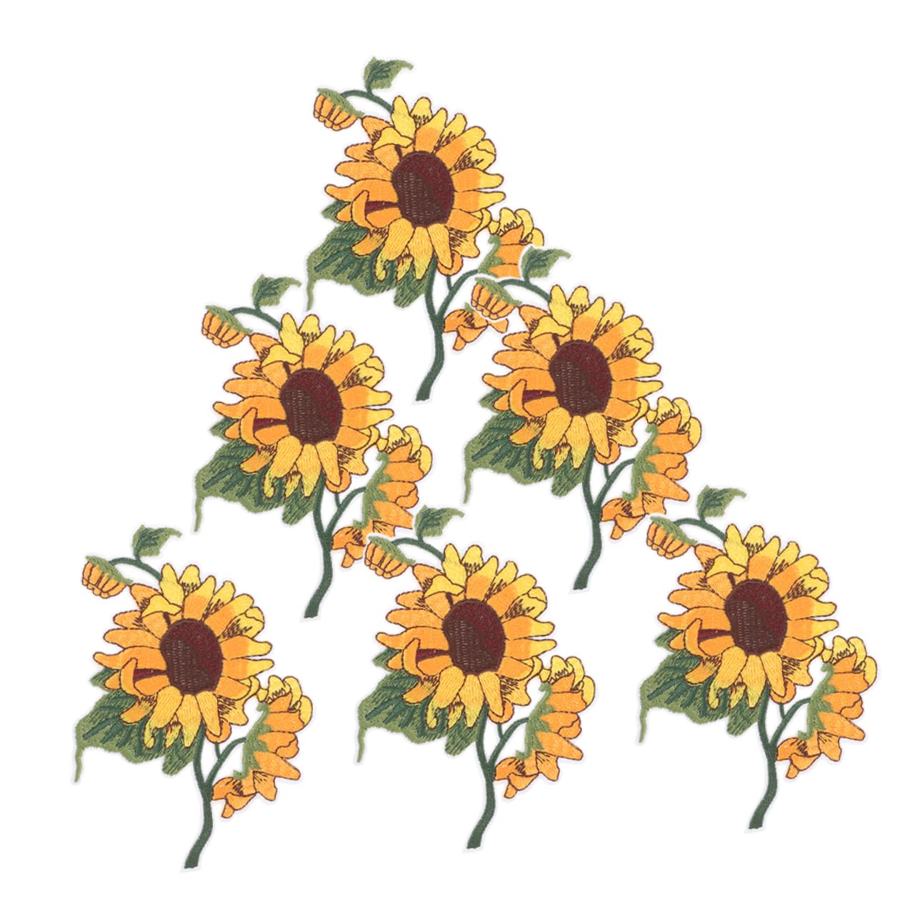 HOMSFOU 4 Set Toppe Termoadesive Forma Per Abbigliamento Patches Ricamate Per Riparare E Vestiti E Jeans Adatte Per Decorazioni E Riparazioni Abbigliamento 6 Pezzi*4