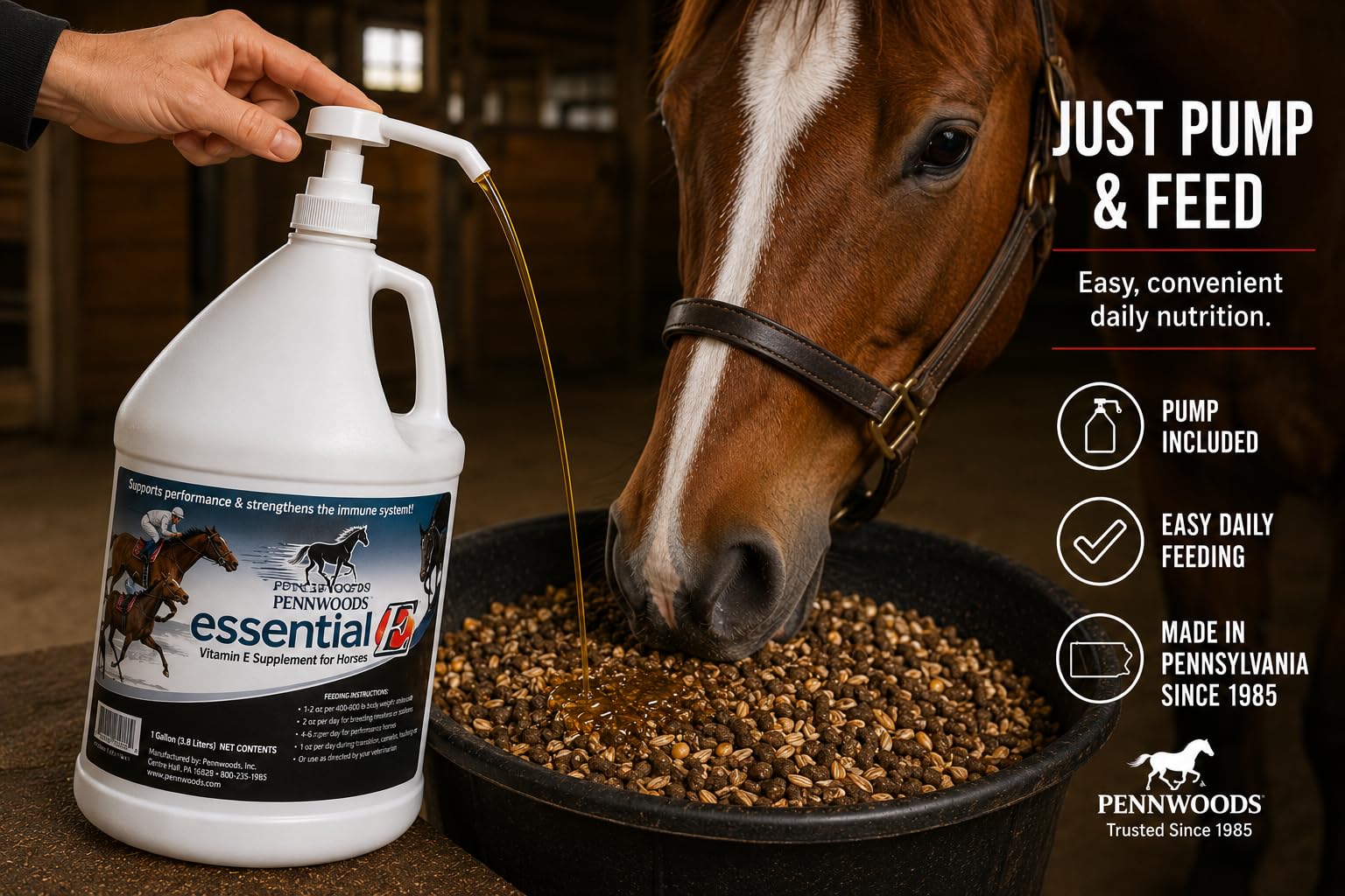 Essential E: Equine Vitamin E Horse Supplement, 1 Gallon — Amazon image 5