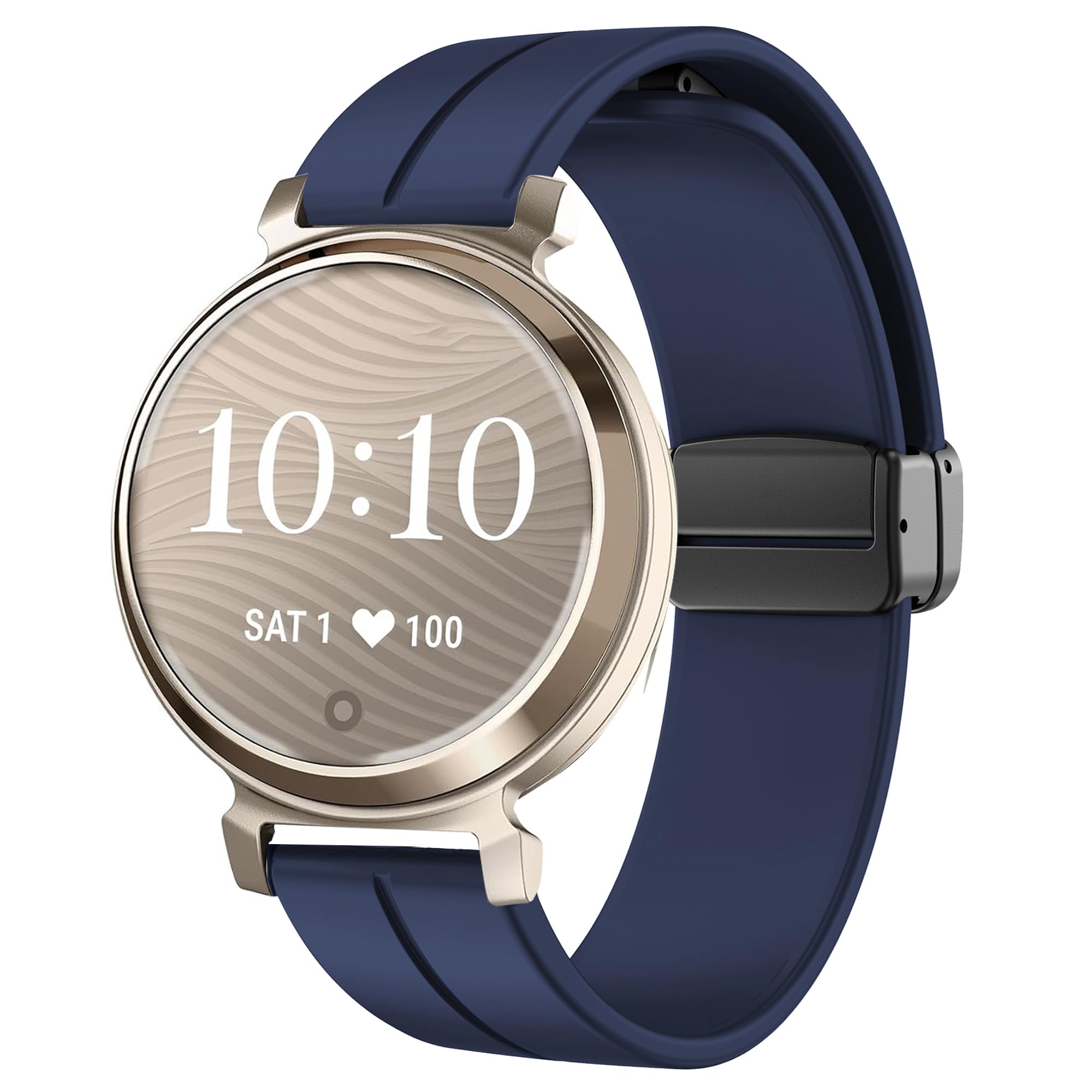 Adatto for cinturino for orologio Garmin Lily cinturino di ricambio in silicone sportivo cinturino fitness moda donna for accessori for orologi Garmin Lily (Color : Black, Size : For Garmin Lily