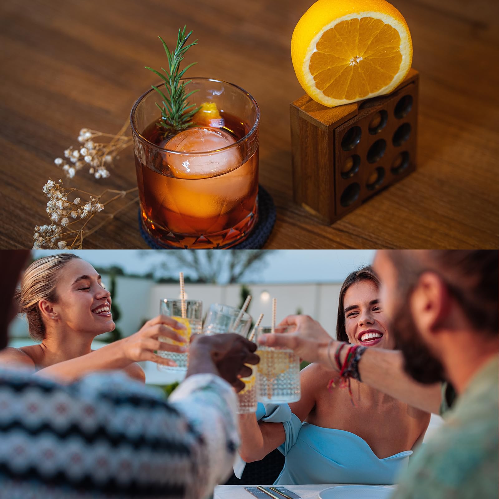 uxcell Lot de 2 verres à eau en acrylique de 500 ml réutilisables, incassables, empilables et passent au lave-vaisselle pour la maison, l'extérieur, les restaurants, vert