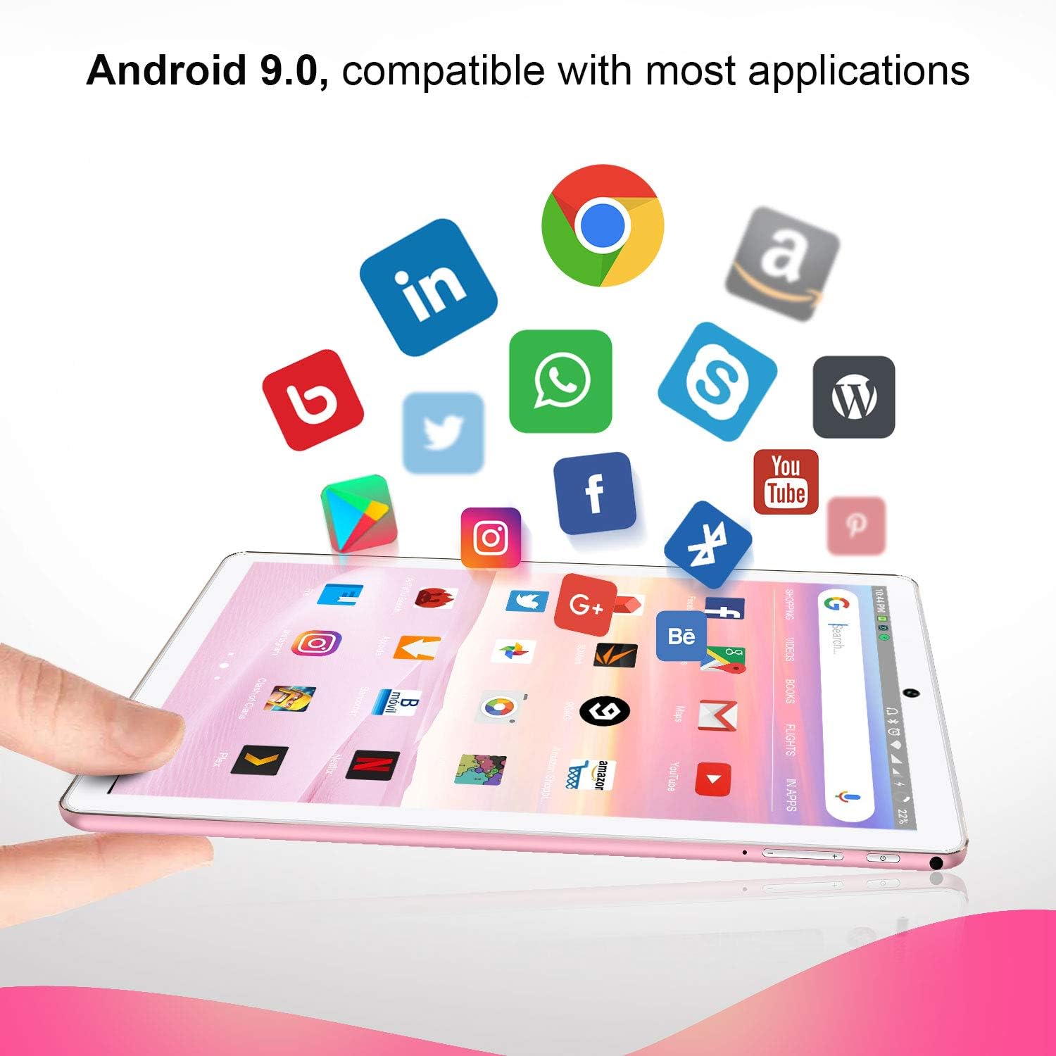 Onе-Dау Sаlе: Uр tо 80% оƒƒ High-Performance Tablet, 10-inch Tablet with Keyboard and Mouse, Android 10.0 Quad-Core Processor Tablet, 4GB RAM +64GB with Google GMS Certification, 4G WiFi, 8000 mAh, FM, GPS, Bluetooth, OTG