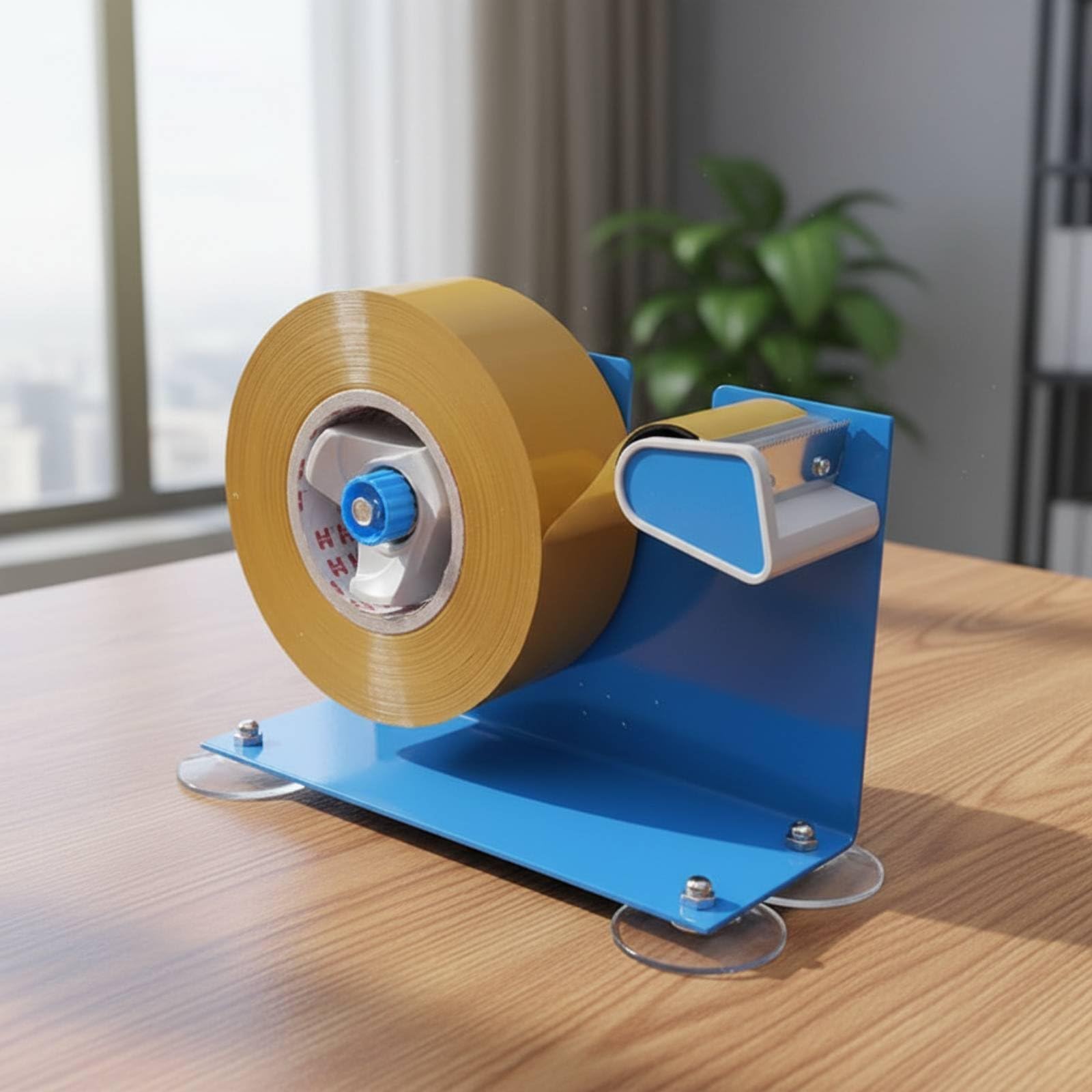 Dispenser di Nastro con Base a Ventosa Resistente Dispenser di Nastro con Taglio Dentata Universale Cancelleria per Imbtori