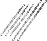 Vista 1 de 5 correas universales de tierra automotriz, 2 piezas de 13 pulgadas x 1/2 pulgadas y 3 cables de tierra de cobre de 10 pulgadas x 1/2 pulgadas