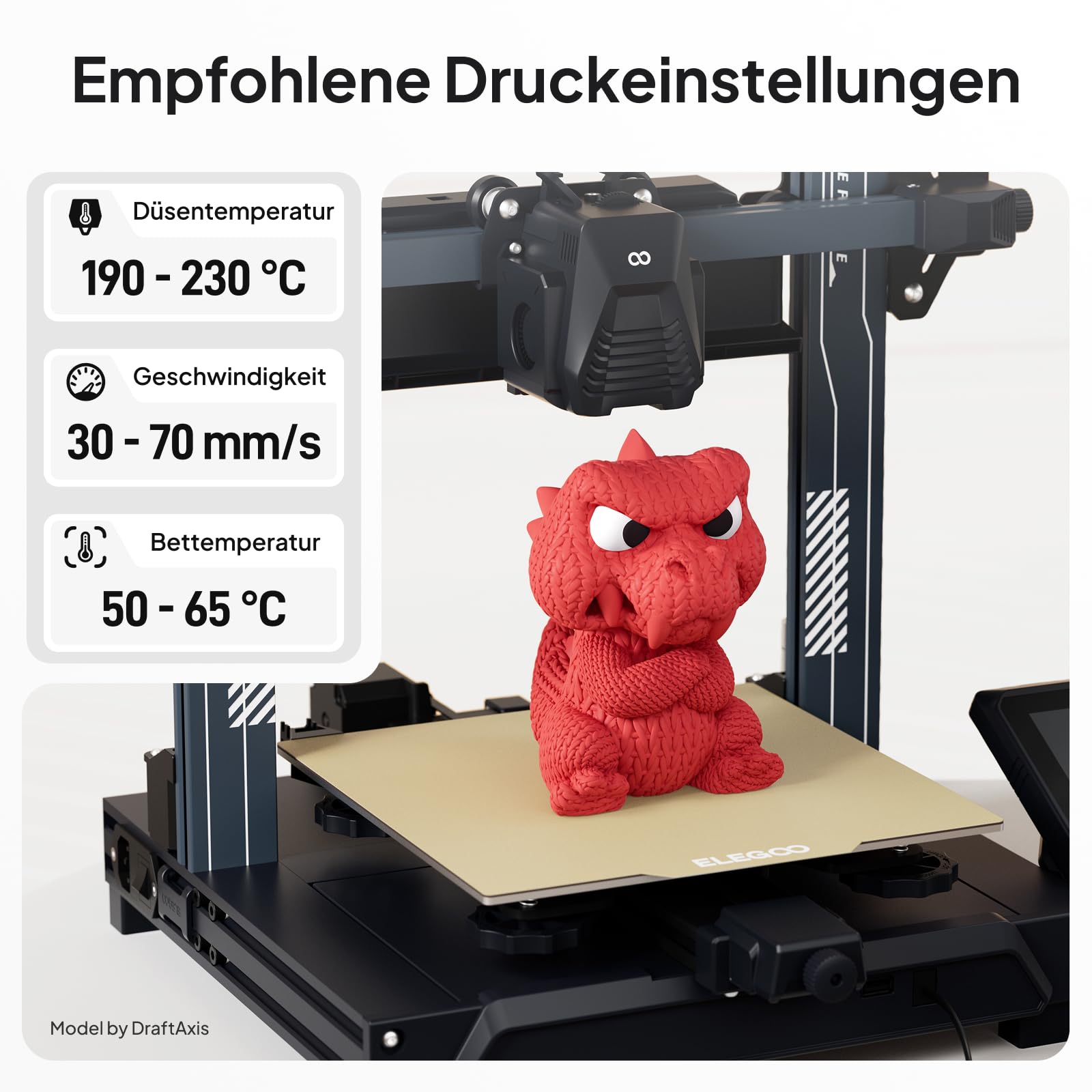 DEEPLEE Matowy filament PLA 1,75 mm do drukarki 3D, 4 kg, słoneczny żółty, beżowy, rubinowy czerwony, granatowy, dokładność pomiaru +/- 0,02 mm, do większości drukarek 3D FDM