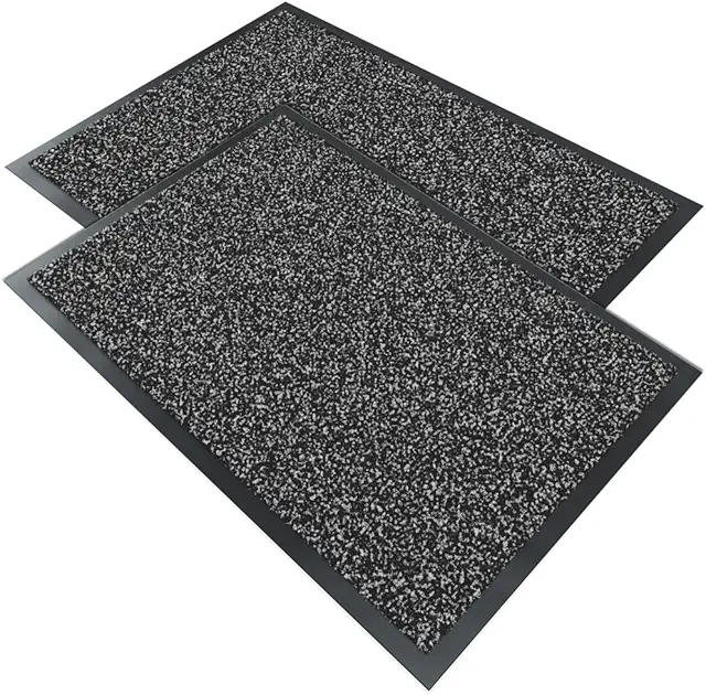Zerbino Ingresso Casa VOUNOT® 2 Pezzi Antiscivolo Antracite Scuro 40x60cm