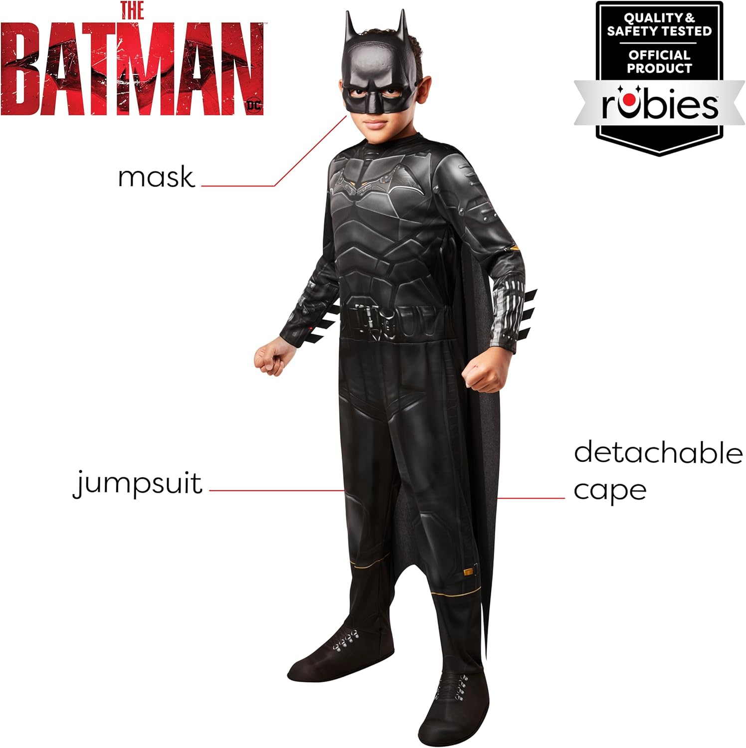 Rubies The Batman: Batman Costume for Kids, Boy's Medium