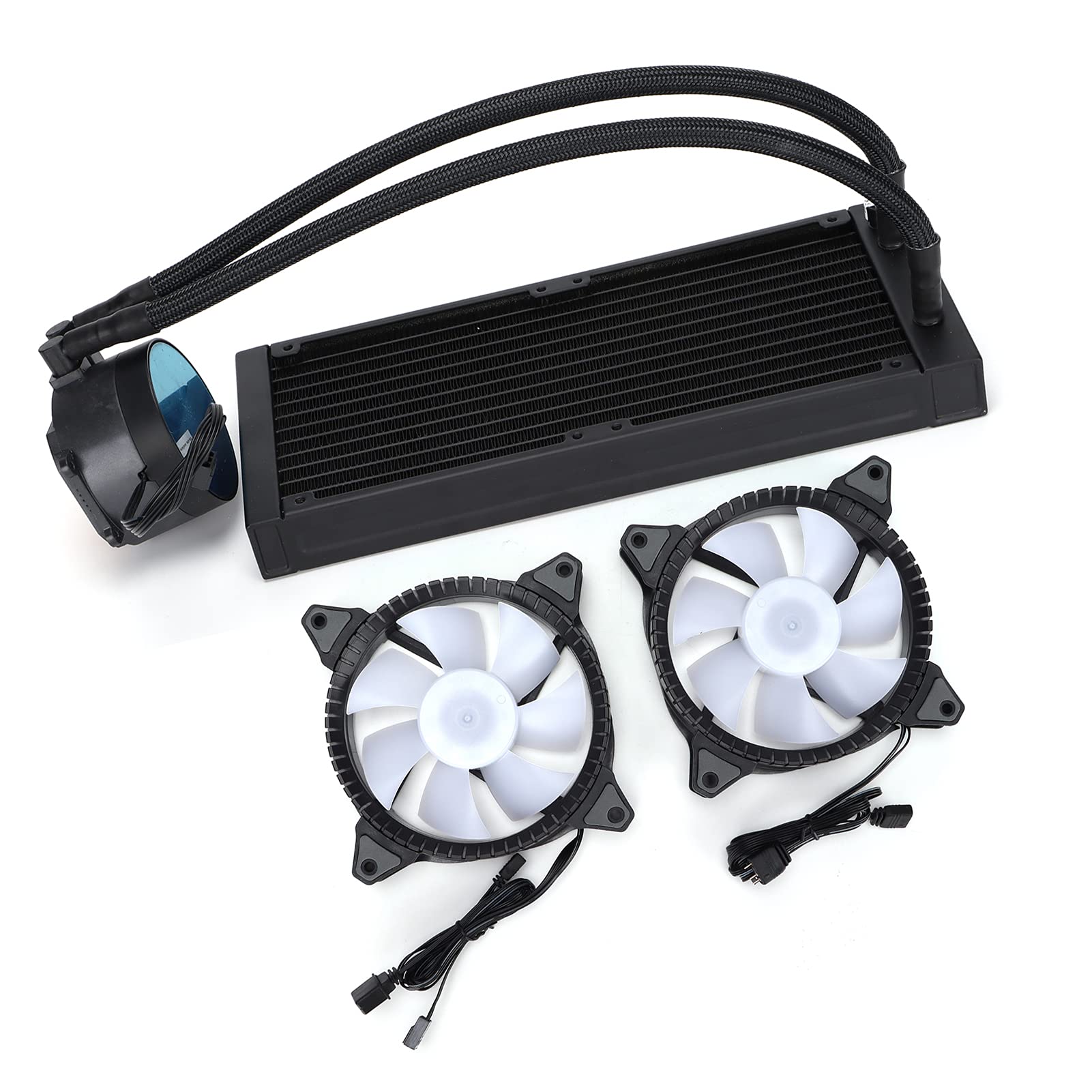 Enfriador de CPU Disipación de Calor Eficiente Radiador Refrigerado por Agua RGB de bajo Ruido para Entusiastas de las Computadoras y Jugadores