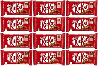 NESTL KITKAT Milk Chocolate Wafer Bars 45g, 12 x 45 G (12 full-size bars)