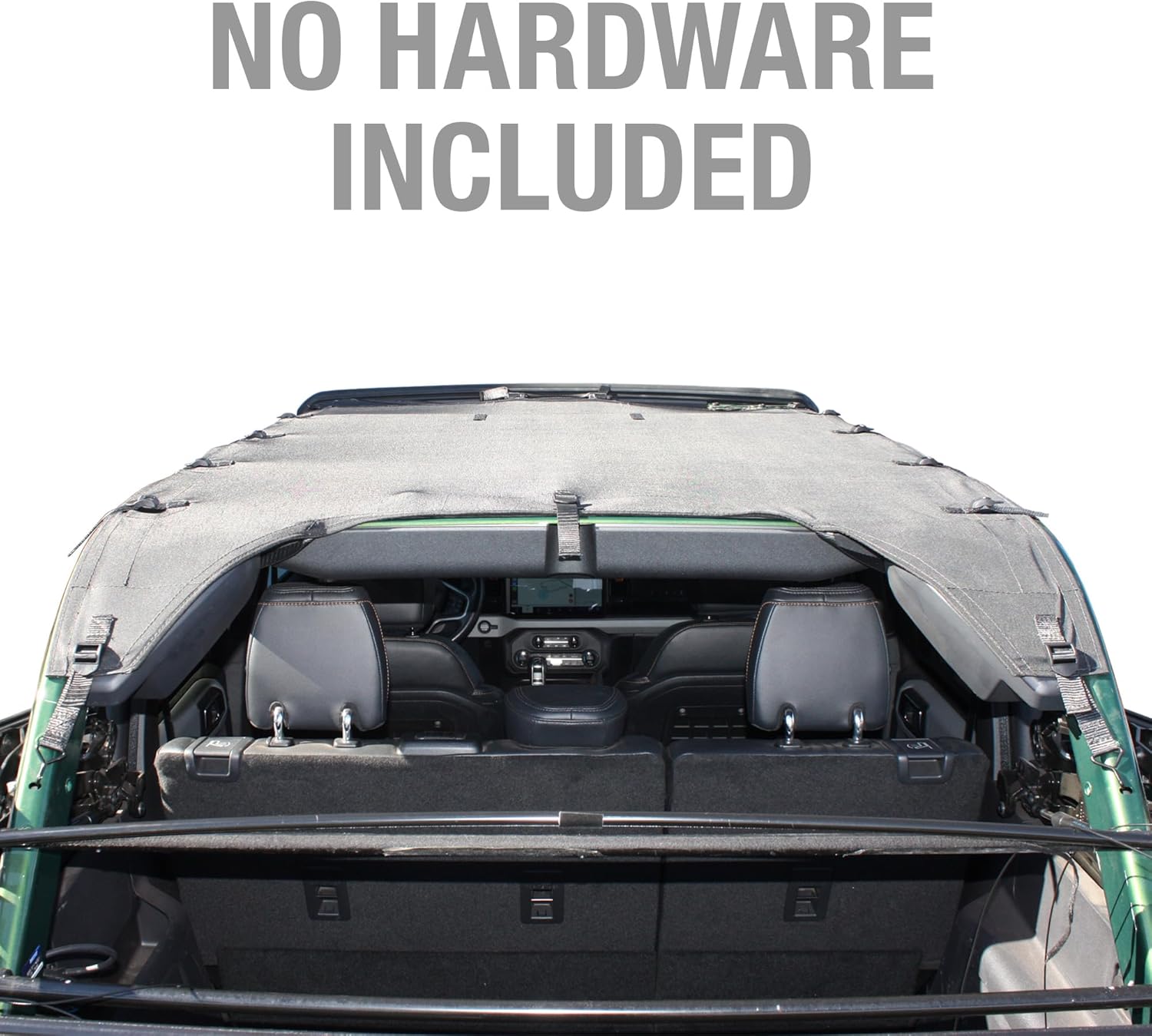 Sierra Offroad Bimini Sunshade Top for 2021 to 2025 Ford Bronco - Black, Vinyl - 4 Door Sun Shade Factory Precision Fit Replacement - Base, Big Bend, Outer Bank Models - Perfect for Outdoor Adventures