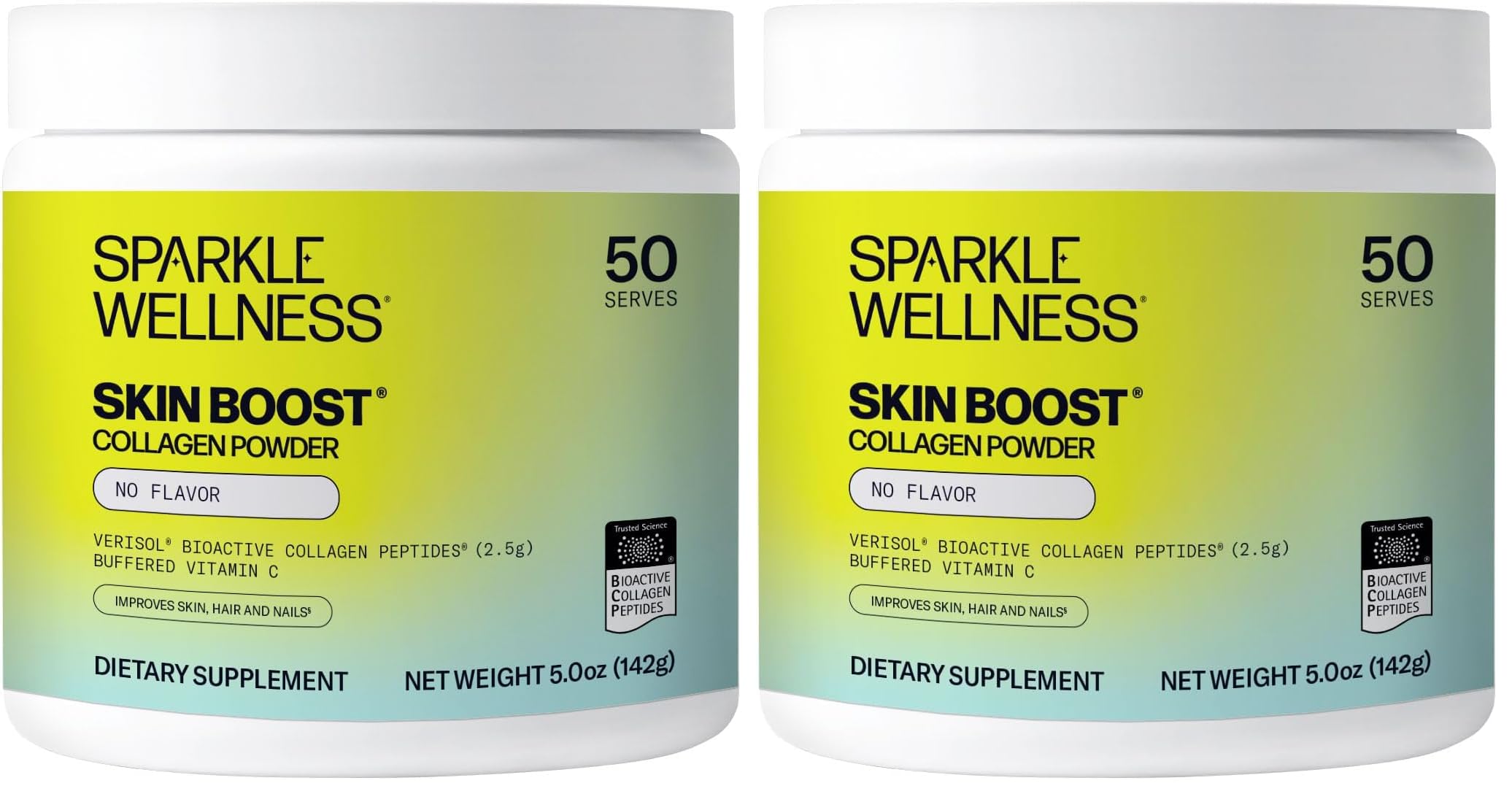 Sparkle Wellness VERISOL Bioactive Hydrolyzed Collagen Peptides Collagen Powder Supplement with Vitamin C for Skin Hair Nail Health