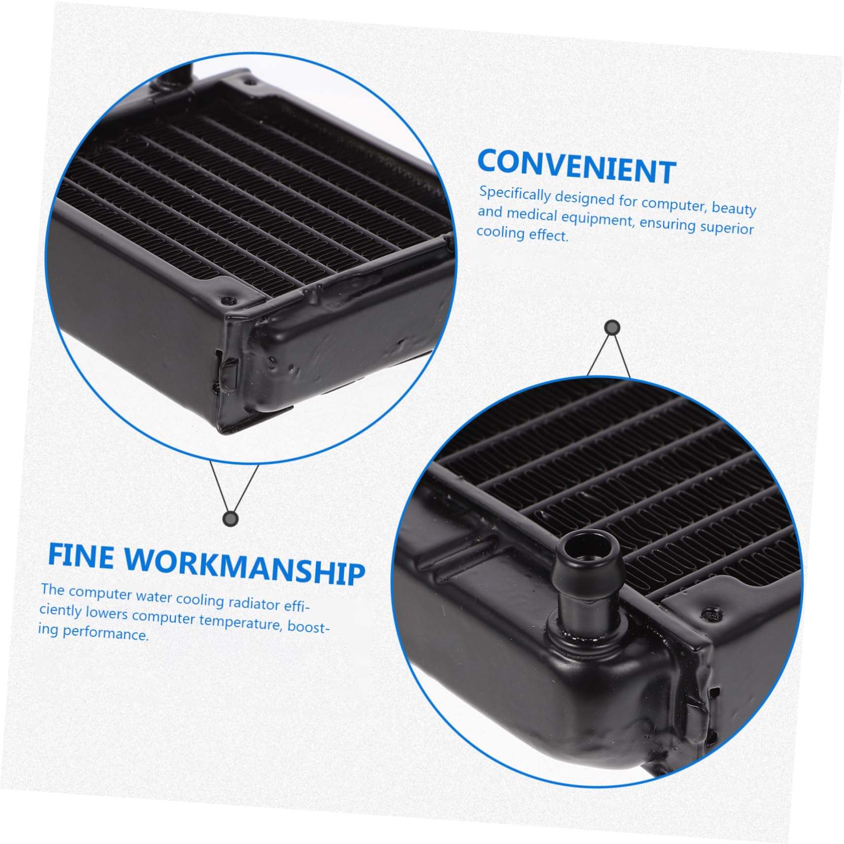 SHINEOFI 2 Pezzi Raffreddamento Computer Dissipatore per Scambio Calore Facile Installazione per Ottimizzare Performance e Temperatura