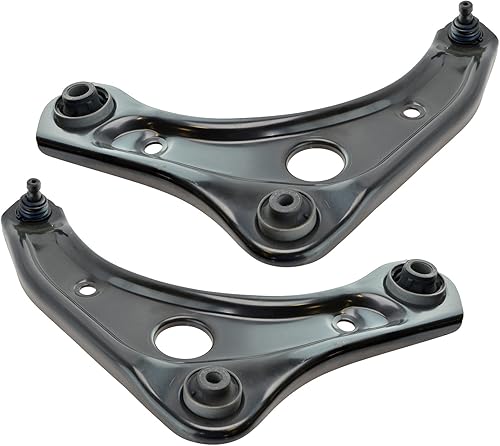 Miniatura 3 de Reemplazo delantero inferior brazo de control rótula izquierda conductor derecho pasajero par 2 piezas para Versa (EB3-4978486)