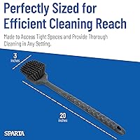 Vista 5 de SPARTA 40501EC03 - Cepillo de plástico grande para cocina, cepillo de utilidad con mango largo para limpieza, 20 pulgadas, color negro
