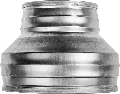 Miniatura 4 de HVAC OV Reductor de conductos redondos de 6 a 4 pulgadas - Aumento de tubería de acero galvanizado - Acoplamiento para sistemas de ventilación de