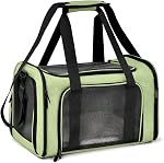 Henkelion Cat Carriers Dog Carrier Pet Carrier for Small Medium Cats Dogs Puppies up to 15 Lbs, TSA Airline Approved Small Dog Carrier Soft Sided, Collapsible Waterproof Travel Puppy Carrier - Grey