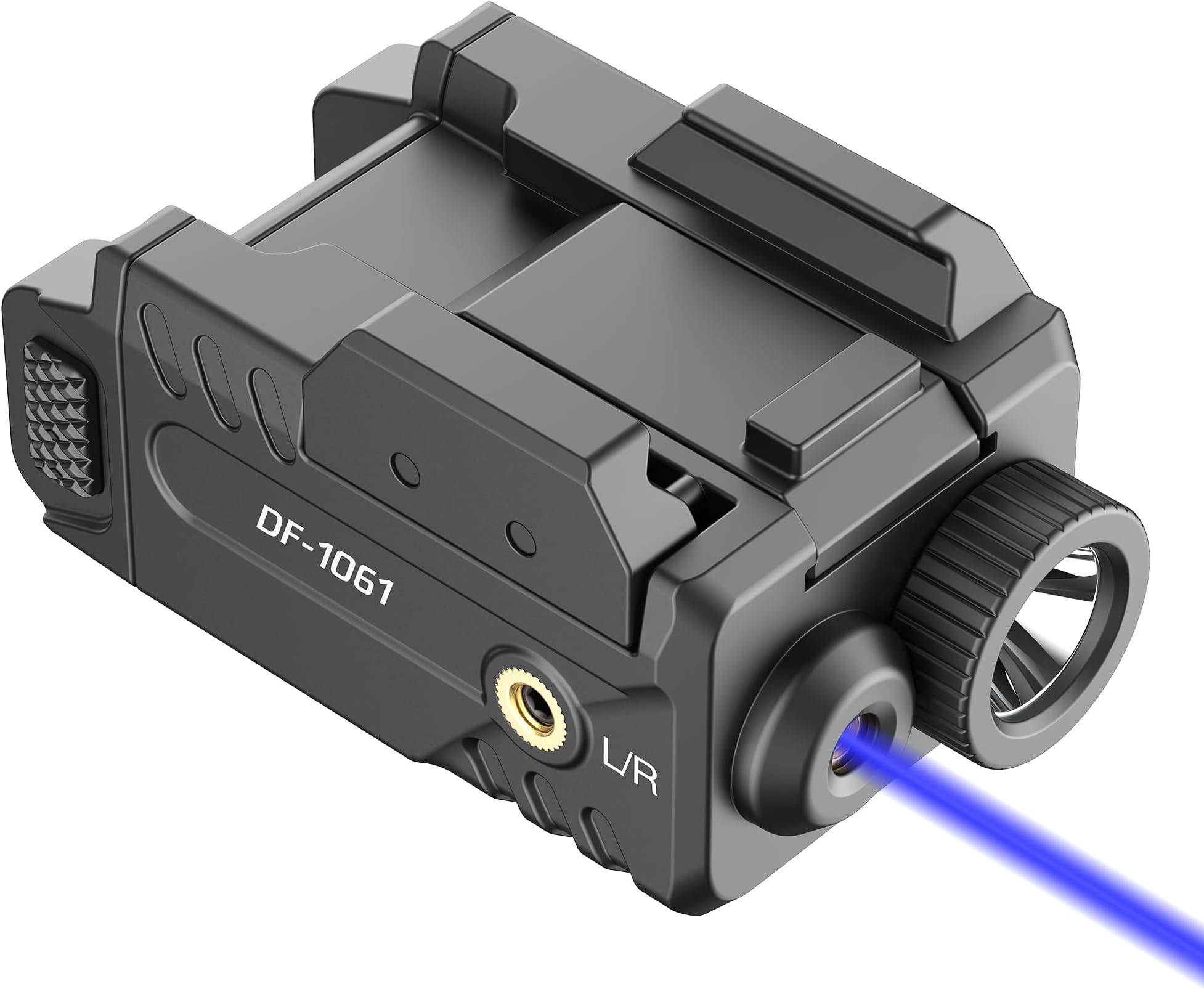 DEFENTAC 450lm Slidable Pistol Light and Blue Laser Sight Combo, Strobe and Momentary Beams for Guns, Magnetic Rechargeable (Blue Laser Light Combo)