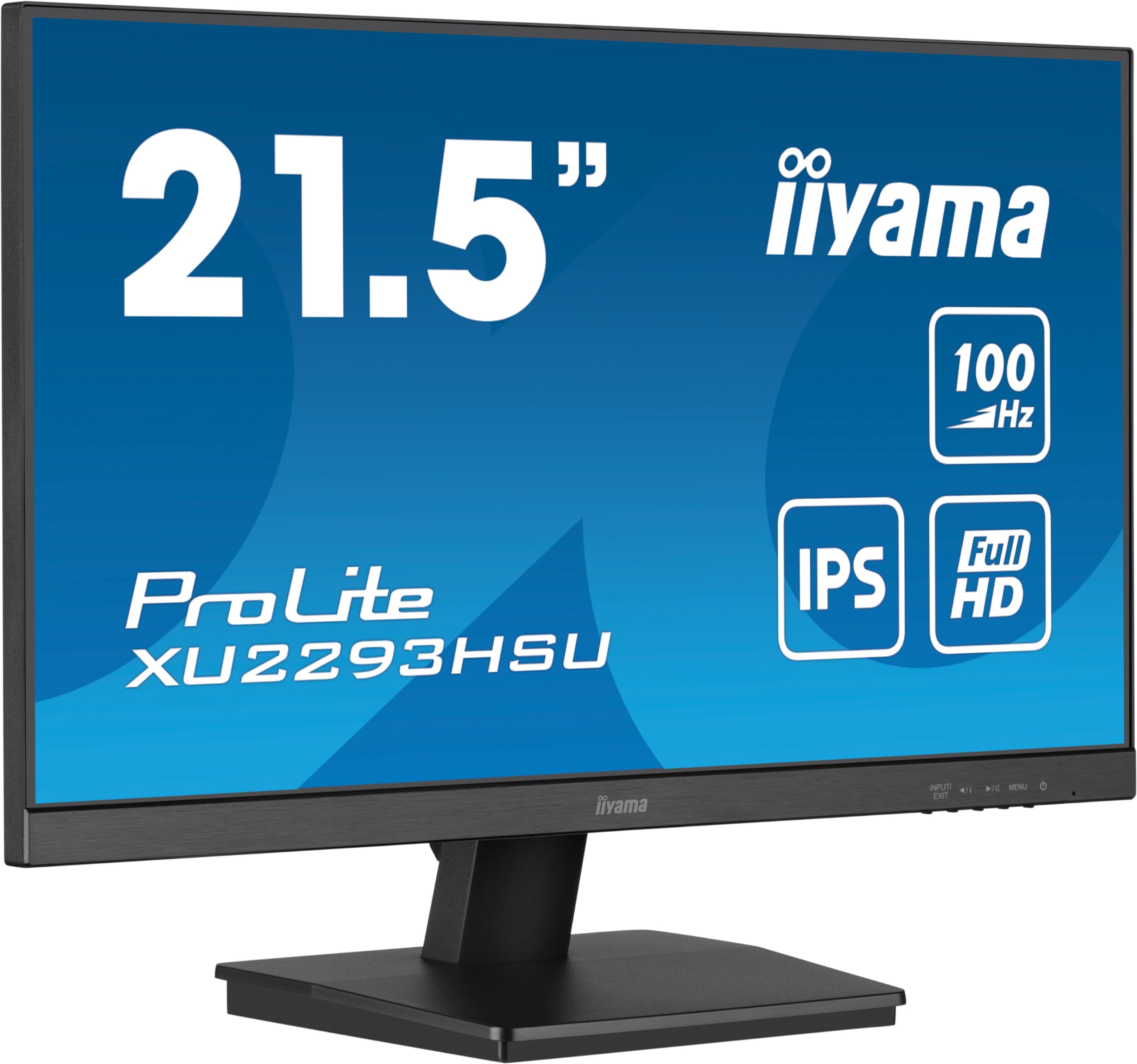 iiyama Prolite XU2293HSU-B7 54,5cm 21,5" IPS LED-Monitor Full-HD 100Hz HDMI DP USB2.0 Adaptive Sync schwarz