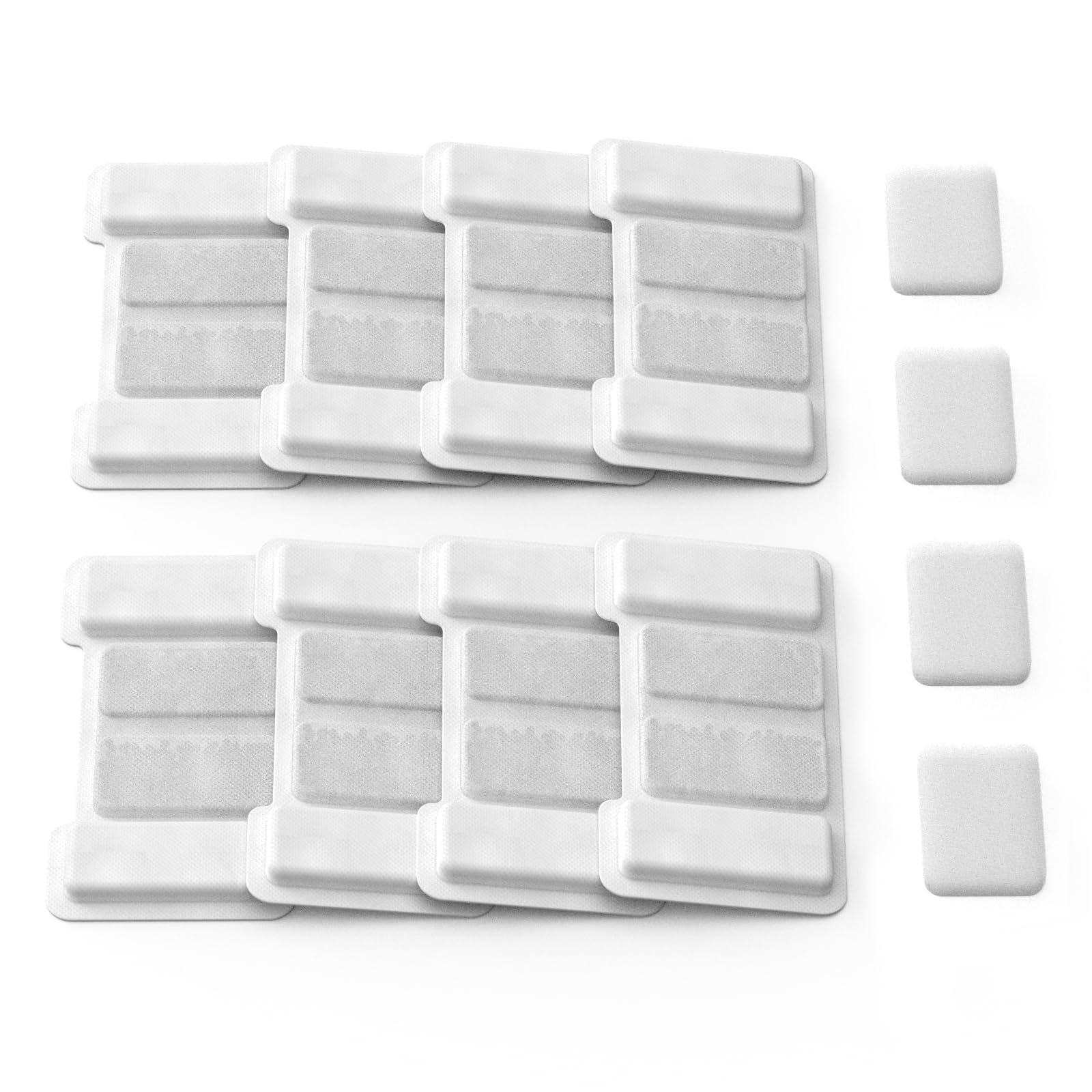 OUYILE Cat Water Fountain Filters - 8 Pack Replacement Filters & 4 Pack Replacement Pre-Filter Sponges Set for Automatic Pet Fountain, Multi-Pet Household Friendly,Keep Drinking Fresh