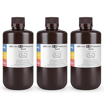 ELEGOO Upgraded ABS-Like Resin 3.0 Resin Grey 3 * 1KG