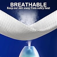 Vista 4 de Almohada de espuma viscoelástica para cama, almohadas adaptativas para alivio del dolor de cuello, almohada de firmeza media para dormir de lado