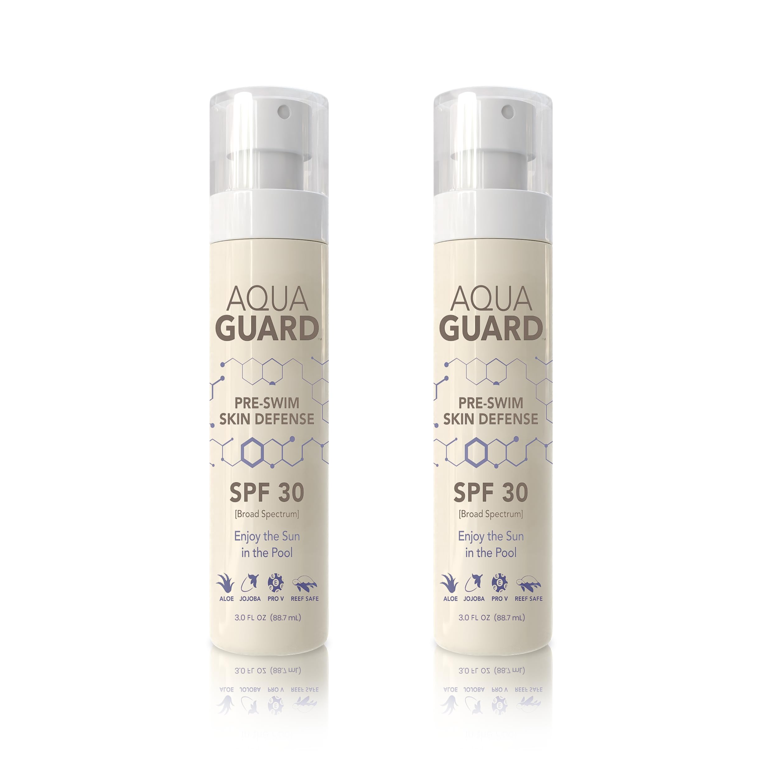 AQUA GUARD Beauty Pre-Swim Skin Defense | Prevents Dry, Itchy Skin | Protects from Pool Chemicals | Hydrating Formula | Made in California | Paraben,