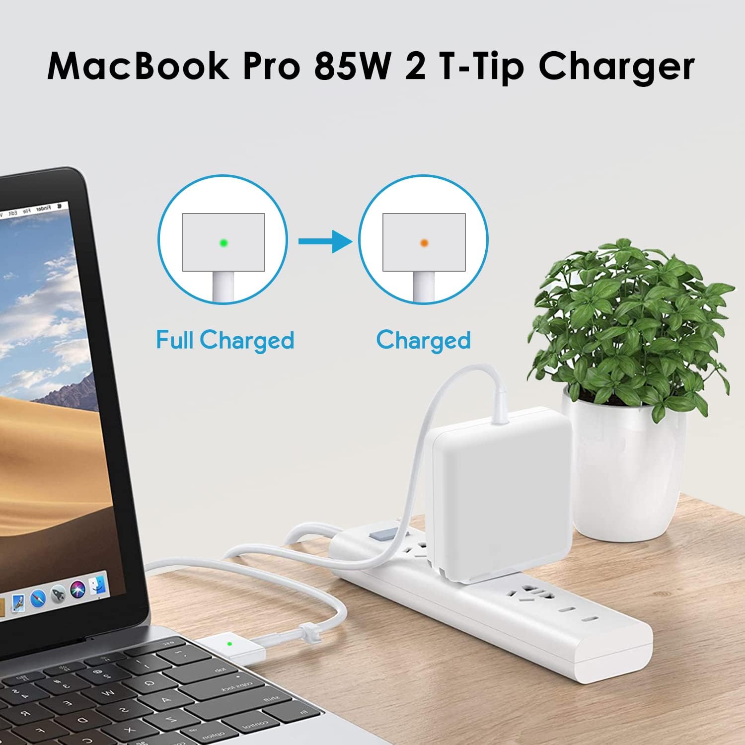 Replacement MacBook Pro Charger, 85W T-Tip Mac Charger Compatible with Mac Book Pro 17/15/13 Inch and Mac Book Air 15/13 Inch Between 2012-2017 - Image 7