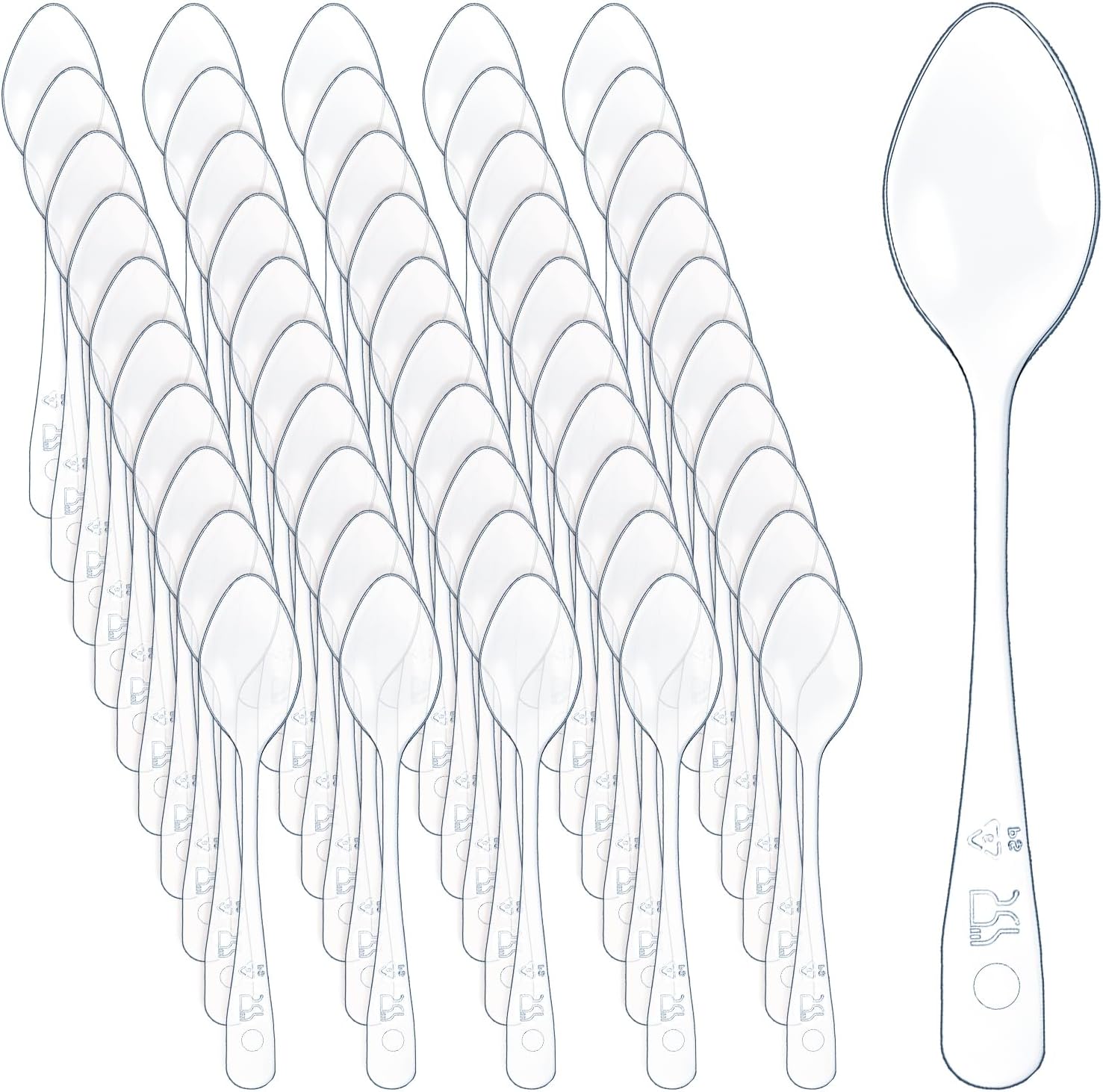 1000 Pcs Mini Spoons for Desserts 3.7 Inch Clear Plastic Spoons Bulk Small Disposable Tasting Spoon Tiny Serving Utensils for Sample Ice Cream Appetizer Cake Pudding Yogurt Jelly