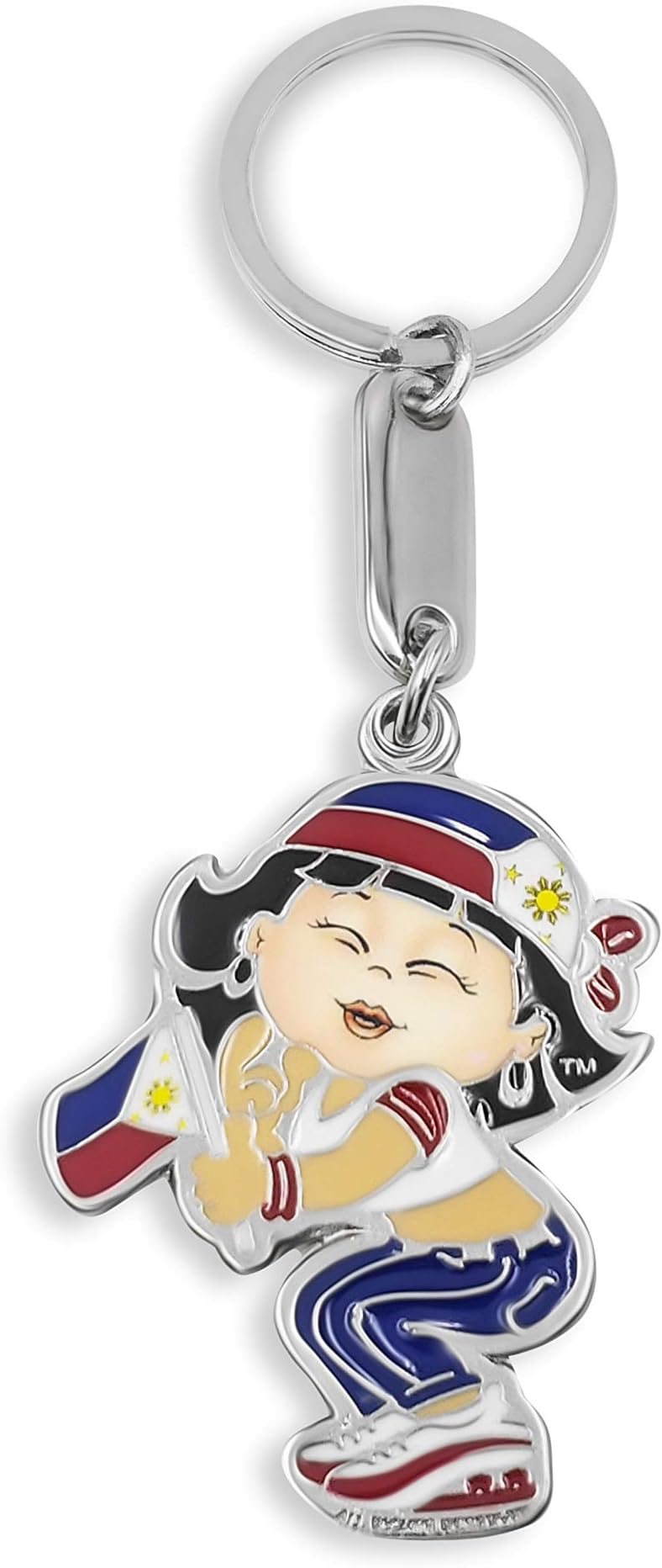 flagsandsouvenirs Keychain PHILIPPINES Flag Girl