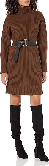 The Drop Women's Kayden Cozy Turtleneck Dress