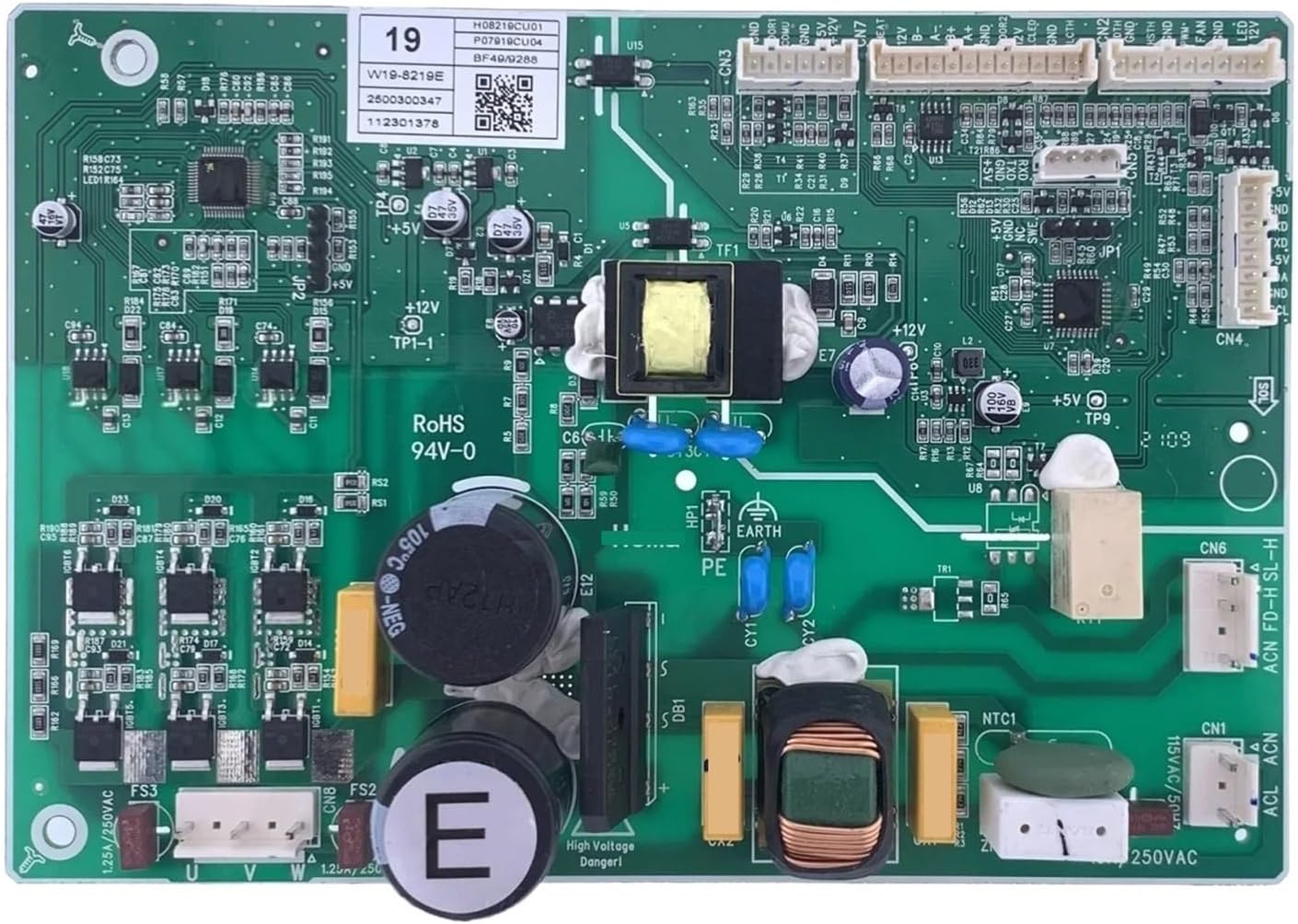 Refrigerator Motherboard Control Board, Compatible with Frigidaire FRSO52B3HTS, FRSG1915AV W19-8219E, Refrigerator PCB Motherboard