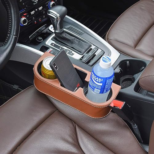 Miniatura 3 de Organizador multifuncional para asiento de automóvil con espacio para la taza de café, teléfono y botella