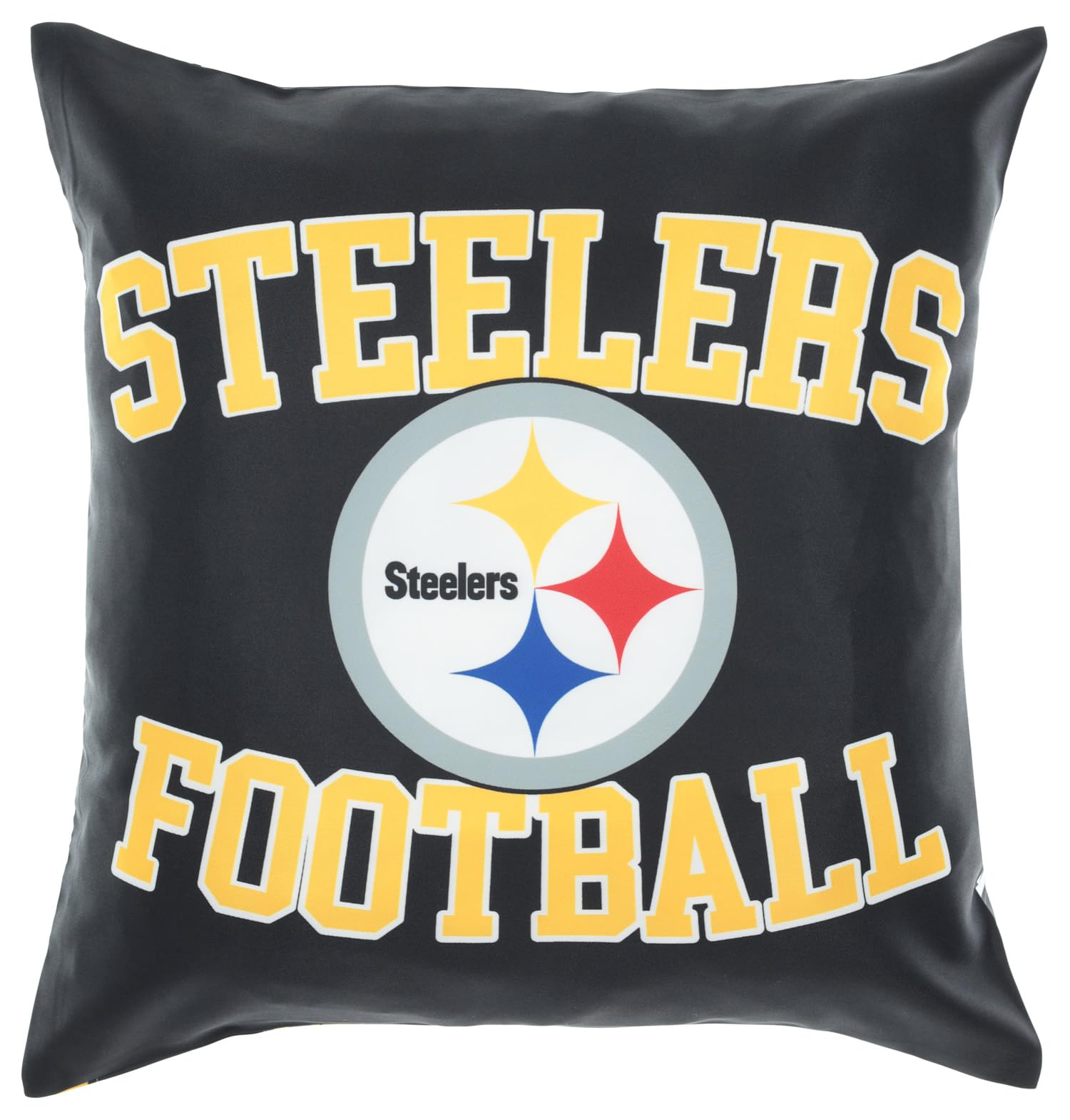FOCO NFL 2 Pack Throw Pillow Cover 18 x 18, Pittsburgh Steelers