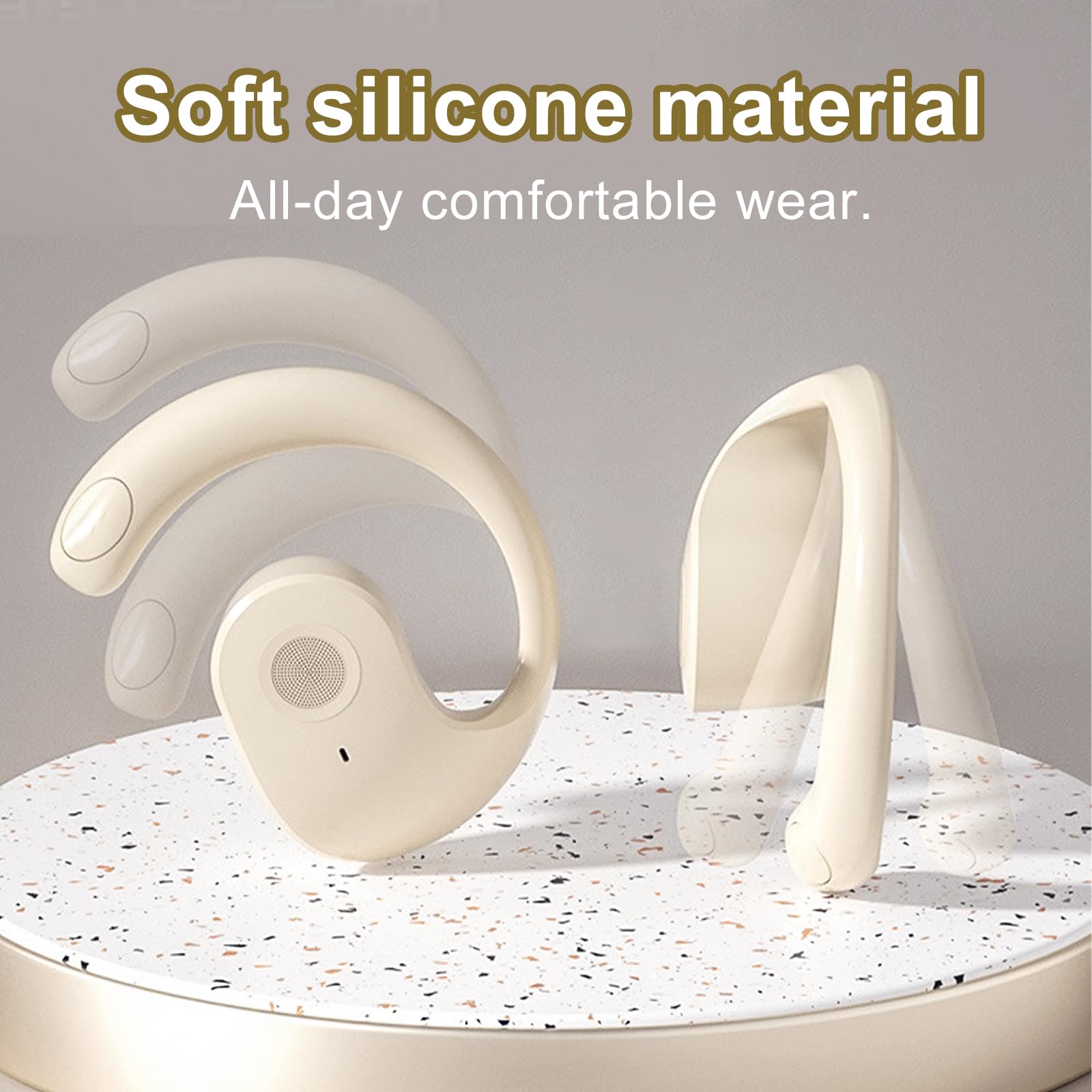 DTD Ecouteurs Bluetooth Sport sans Fil Ecouteur Bluetooth 5.5 HiFi Son Stéréo,Écouteurs 36H DuréLecture,Écouter Réduction de Bruit for iPhone Samsung Huawei Xiaomi Android iOS (Bright)