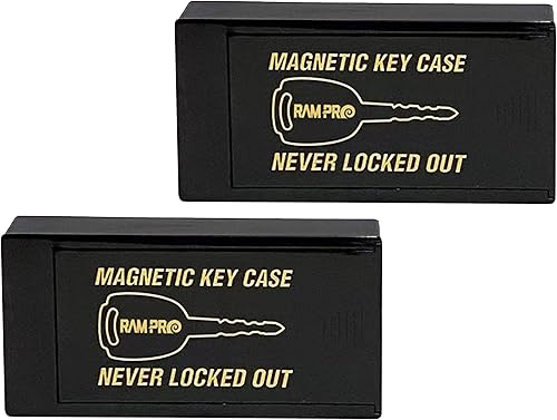 RamPro Oculta una Llave Portallaves Magnético Debajo del Automóvil – Oculta una Llave para tu Coche para que Nunca te Quedes Afuera – Ocultador de