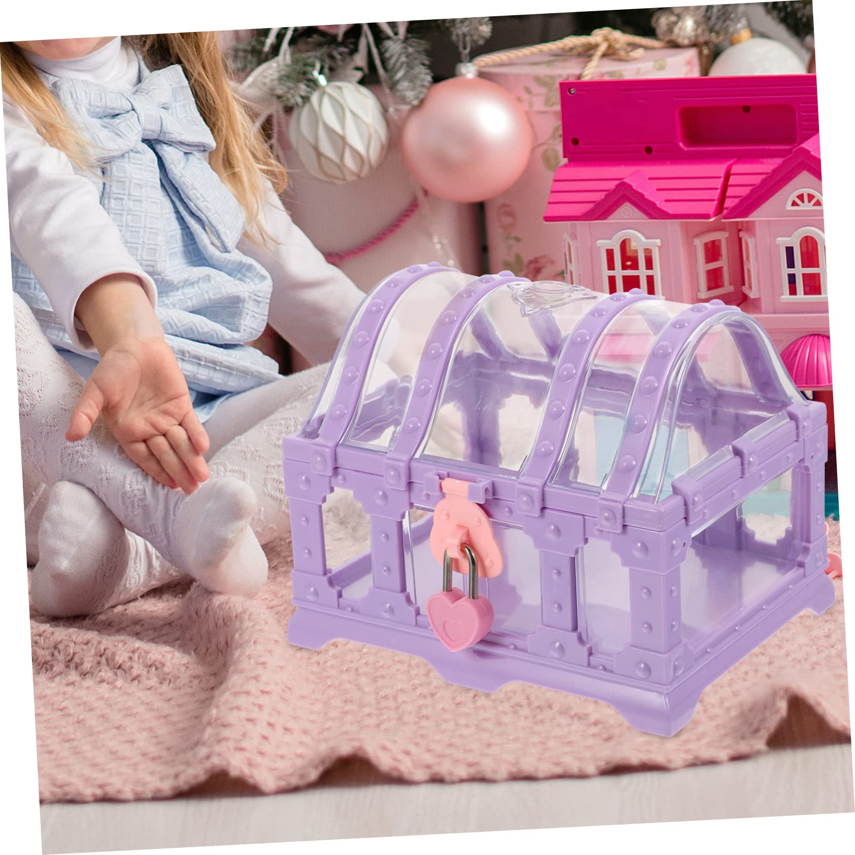 Gexuamz Coffre Au Trésor De Pirate Pour Enfants - Petit Cadeau, Mini Coffre Vintage En Plastique Pour Fêtes