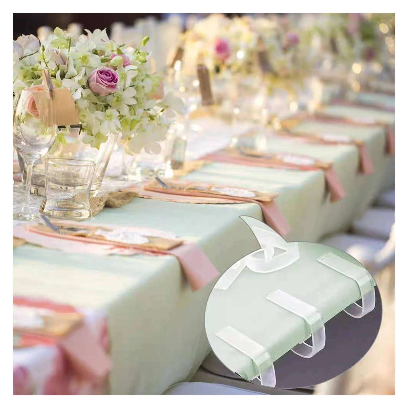Tischdeckenklammern 12 PCS Plastic Tablecloth Tables Useful Clips Holder Cloth Clamps Party Picnic Wedding Prom Multi-Function Clip