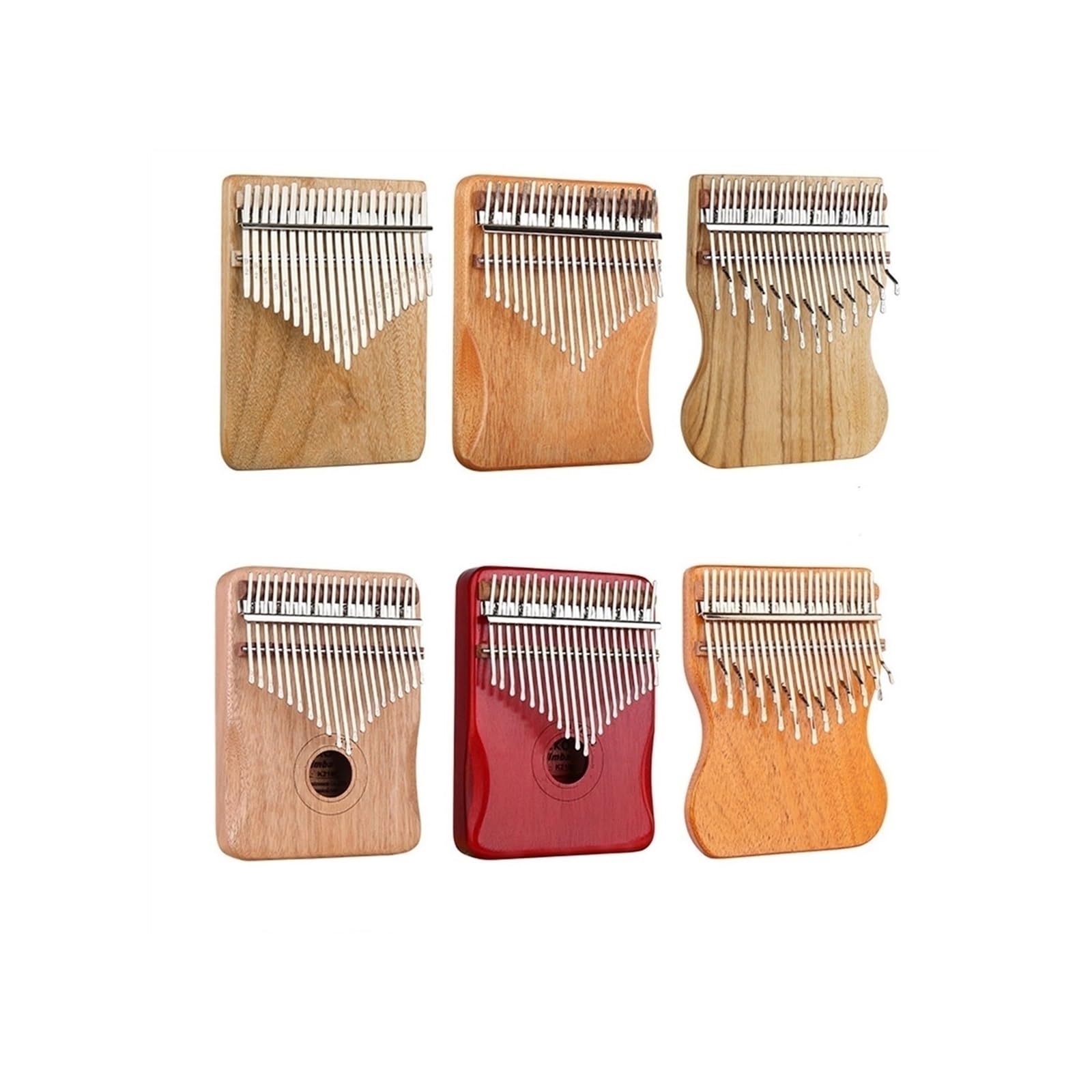Kalimba Deska typu mahoń w kolorze drewna 24-tonowy fortepian kciukowy Kalimba przenośny instrument muzyczny dla początkujących