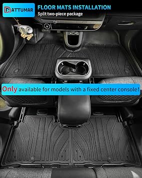 Floor Mats Compatible with 2022-2024 Hyundai Ioniq 5 Trunk Mat Cargo Liner All Weather Back Seat Cover Protector 2023 Ioniq5 Accessories
