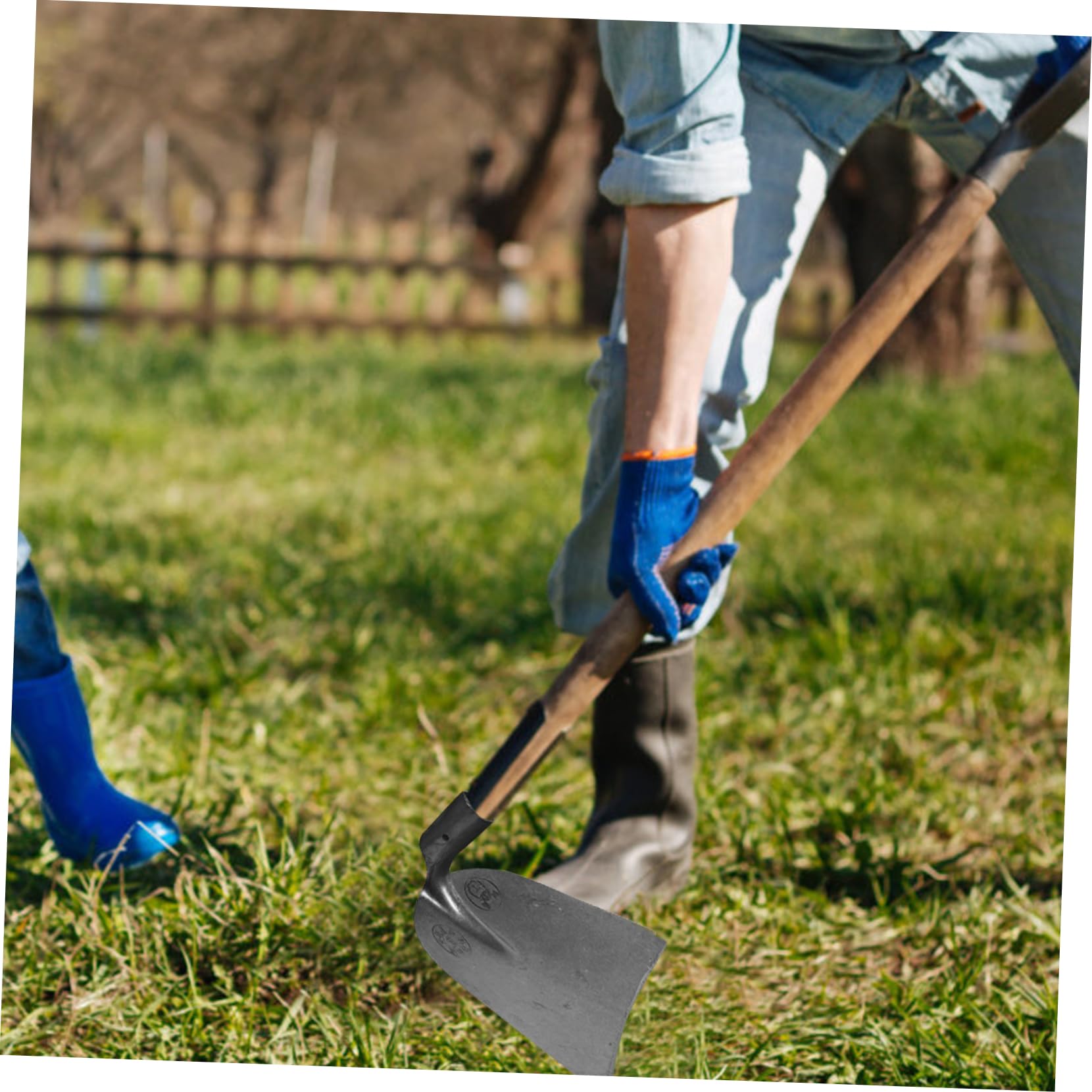 Agricoltura Attrezzi Pala da Zappatura in Manganese Steel di Alta Durezza, Design Allargato, Attrezzi Orto per Lavori di Aratura e Cura del Terreno
