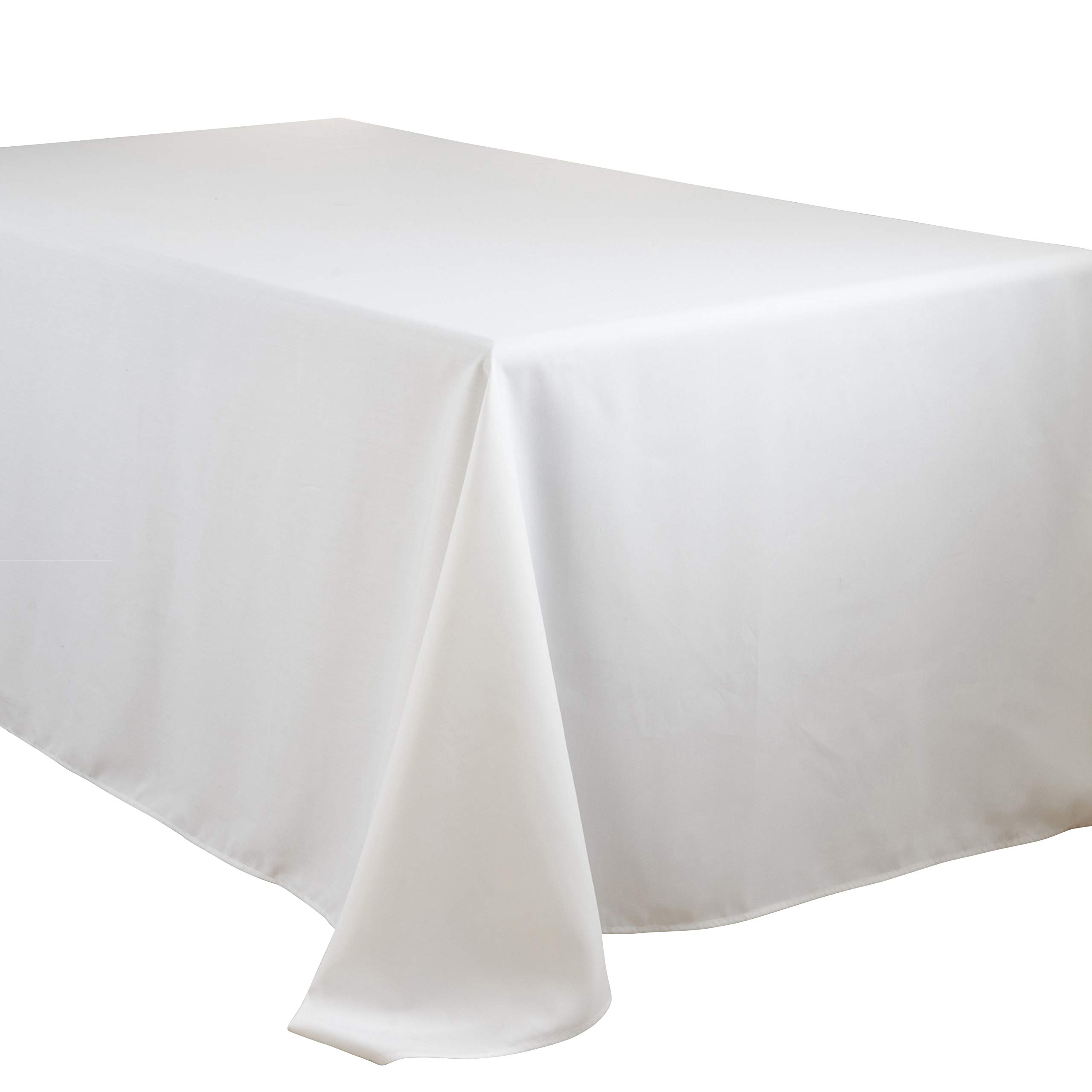 Photo 1 of SARO LIFESTYLE Collection Casual Design Everyday Tablecloth, 90" x 108", White