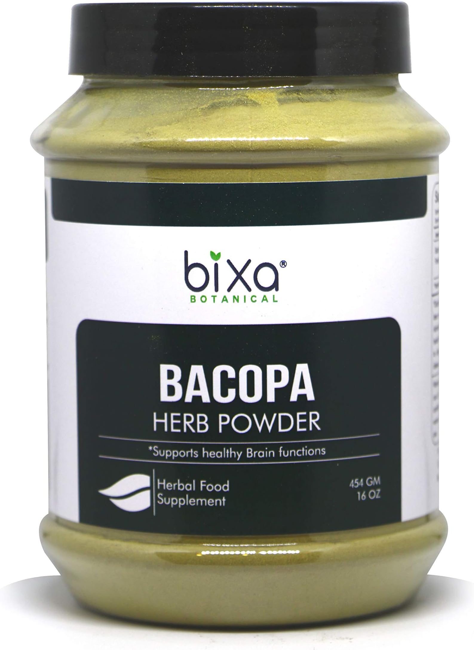 bixa BOTANICAL Bacopa | Brahmi | Bacopa Monnieri | Brahmi Leaves ǀ 1POUND / 16 OZ | Ayurvedic Herbal Supplement | Gluten Free, Non-GMO, Steam Treated, Vegan, 100% Pure.