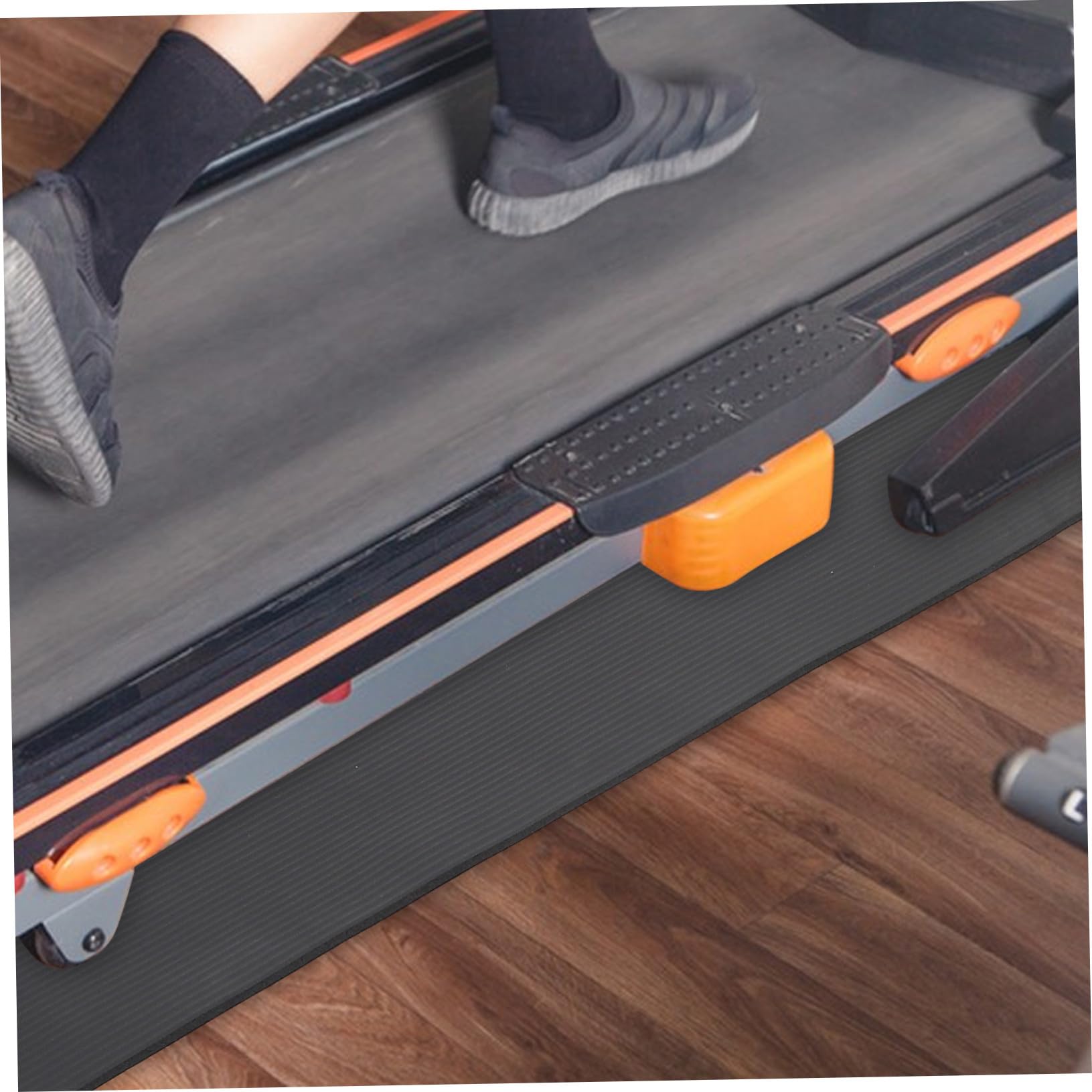 Alfombrilla para Cinta de Correr Nbr Negra, Antiruido y Amortiguación | Workouts y Oficina, Superficie Firme y Fiable, Accesorio de Ejercicio en Casa, Estilo Visual Atractivo