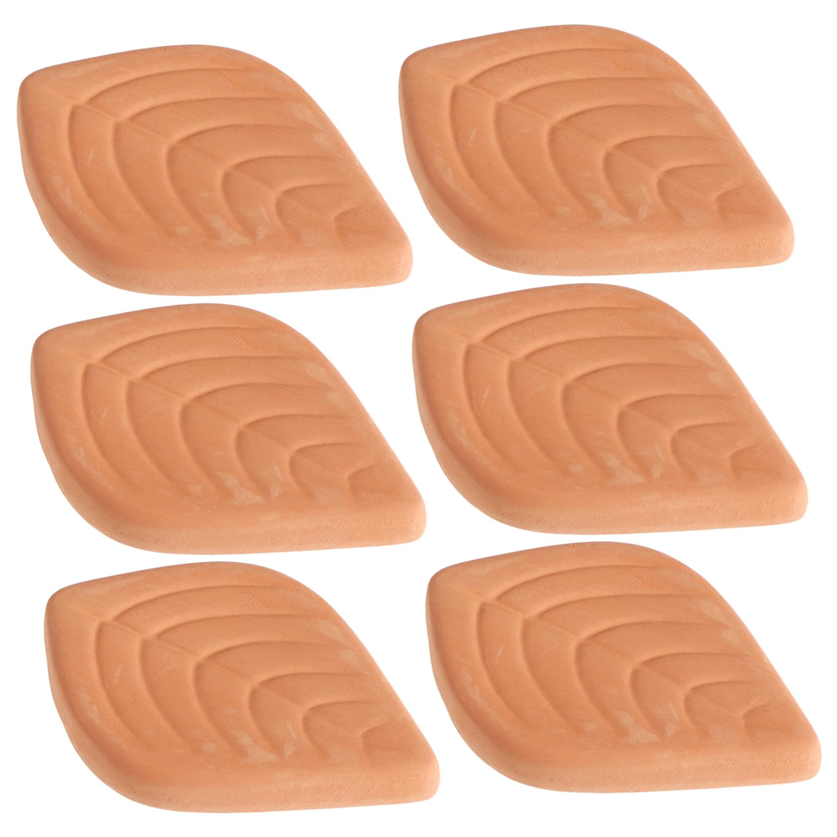 CIYODO 6Pcs Terracotta Sugar Saver Reusable Sugar Keeper for Softening Food Storage Leaf Shape Design for Convenient Kitchen Organization