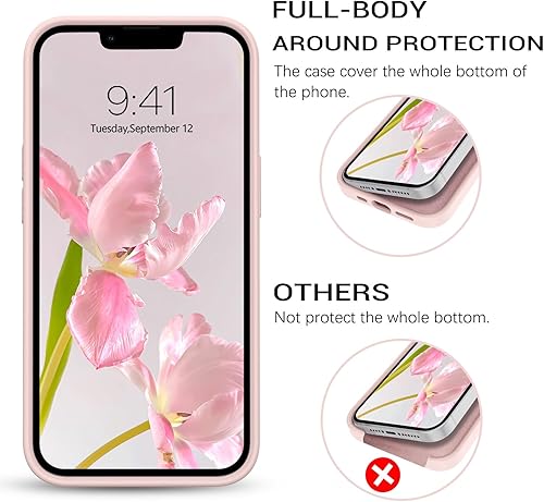 Miniatura 4 de GaoBao Funda para iPhone 13 Pro Max, funda de silicona suave de goma, forro de microfibra, parte trasera dura, a prueba de golpes, funda protectora