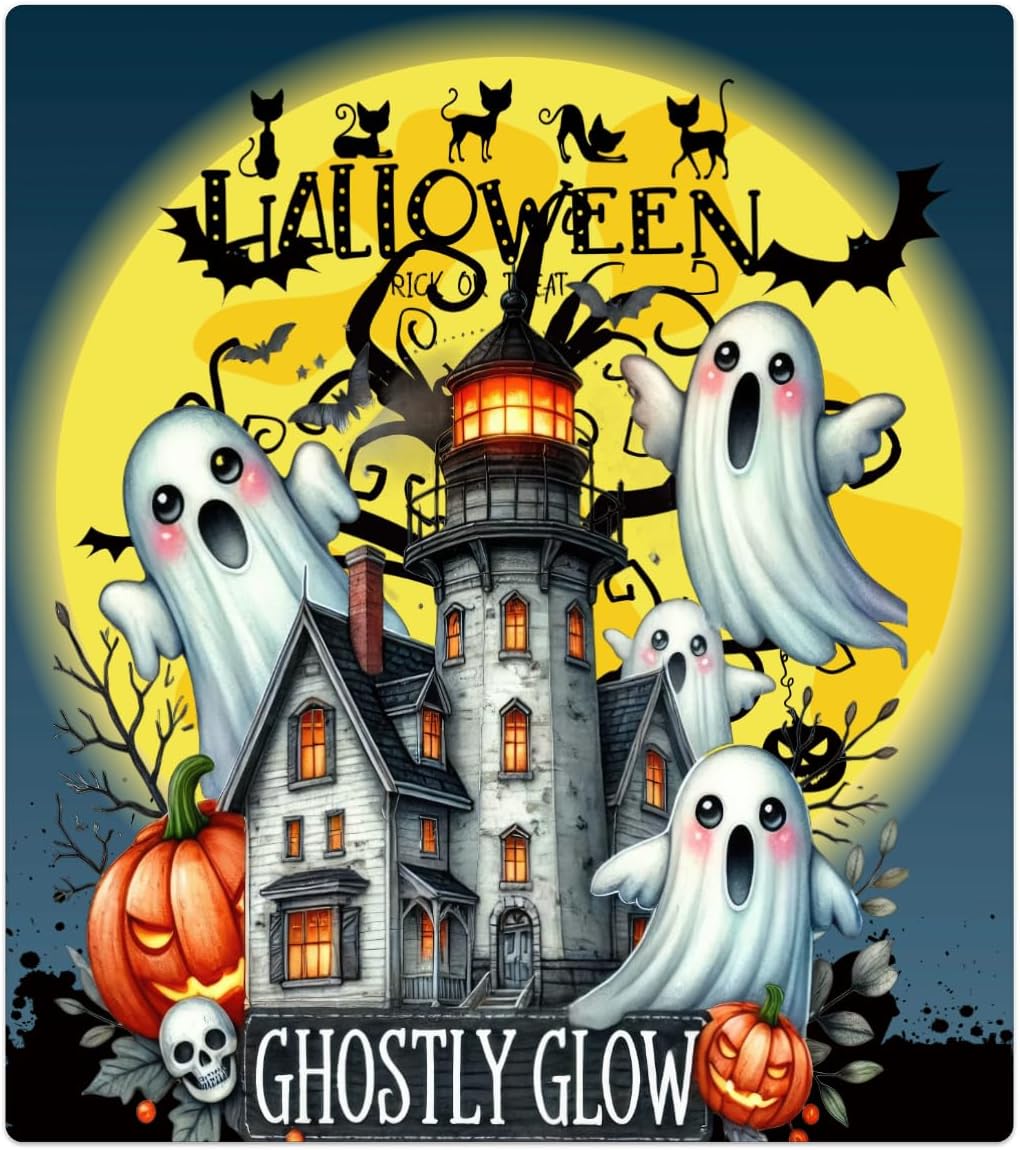 Dishwasher Magnet Cover Front Dishwasher Cover Decoration Reusable Magnetic Door Cover Panel Decal Home Appliances Stickers Kitchen Refrigerator Fridge Halloween Castle Ghosts Pumpkin 23"x26"