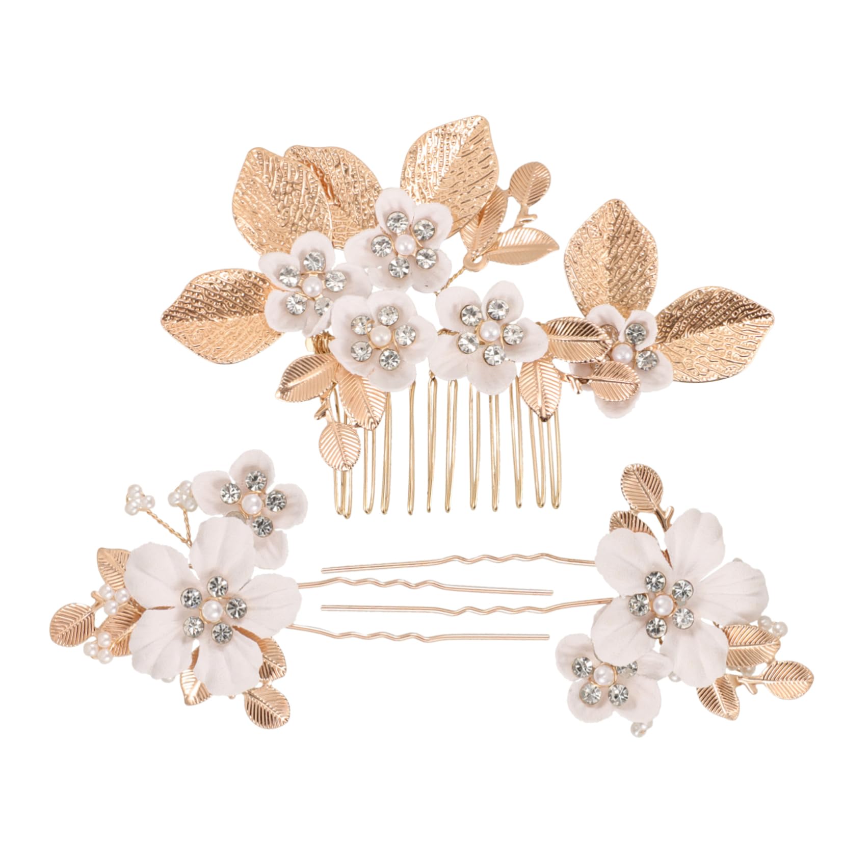 Beavorty 5 Sets Blätter Und Blumen Haarkamm Braut Haarschmuck Kopfschmuck Für Hochzeitsdekoration Blumen Haarschmuck Für Frauen Vintage