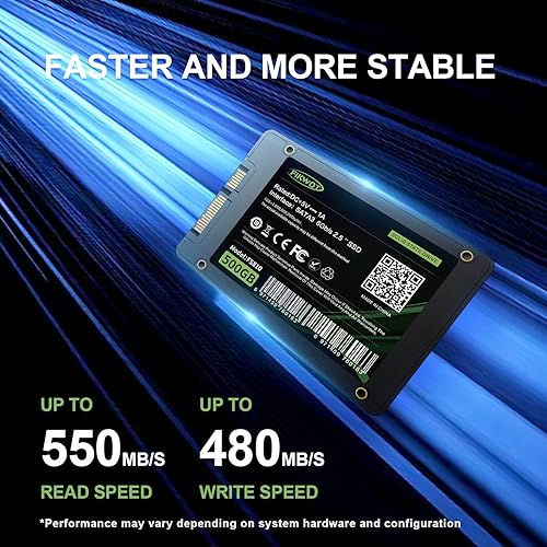 Miniatura 3 de FS810 500GB SSD, 2.5" SSD SATA III 6Gbs, unidades de estado sólido, hasta 560MBs, 3D NAND TLC, SSD interno para computadoras de escritorio y