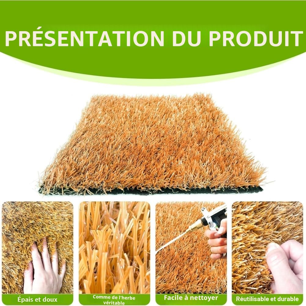 Lot de 8 tapis de nichoir pour poules 30,5 x 30,5 cm, lavables, tapis de nidification pour la pose d'œufs, boîtes de ponte pour volailles, accessoires de poulailler